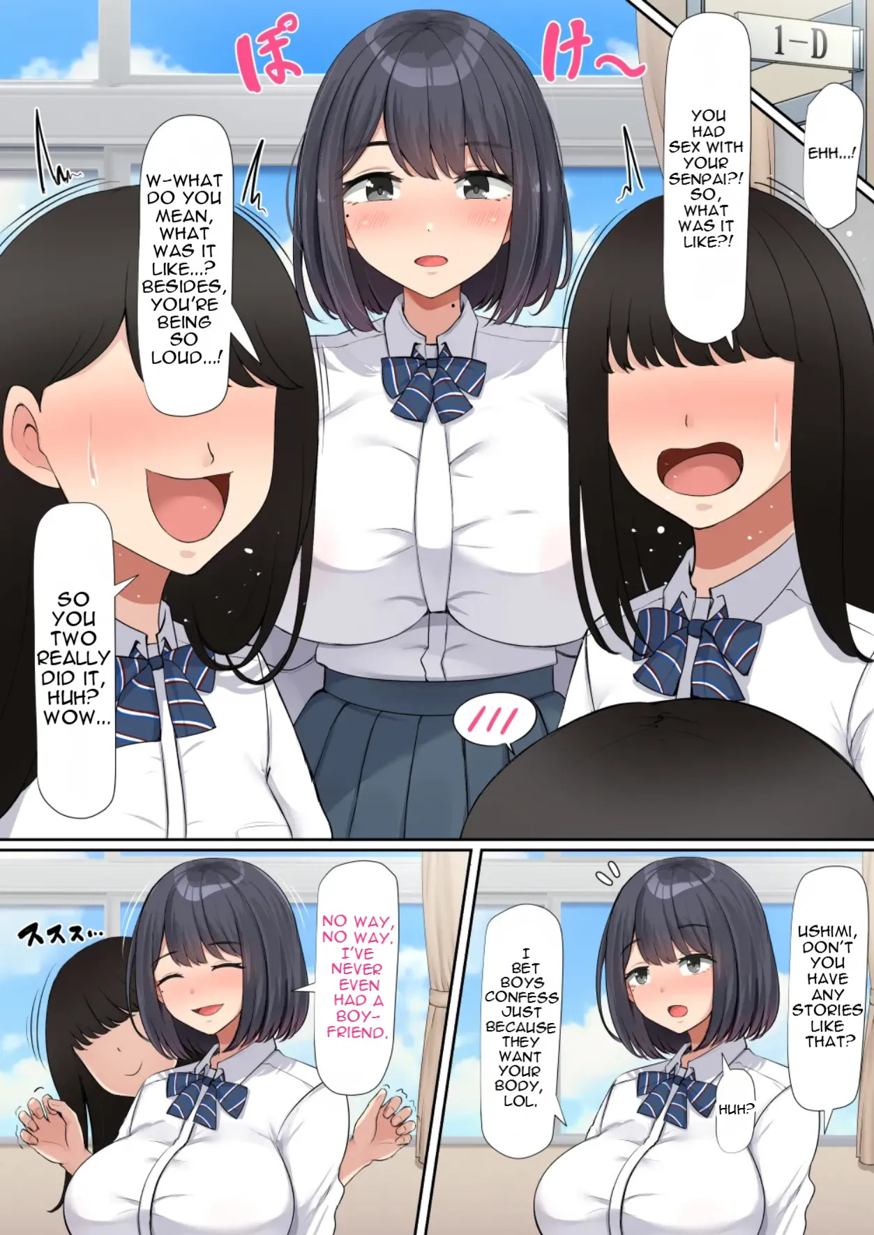 A big-breasted girl in the class who is easily swayed and has a weak will. page 5 full