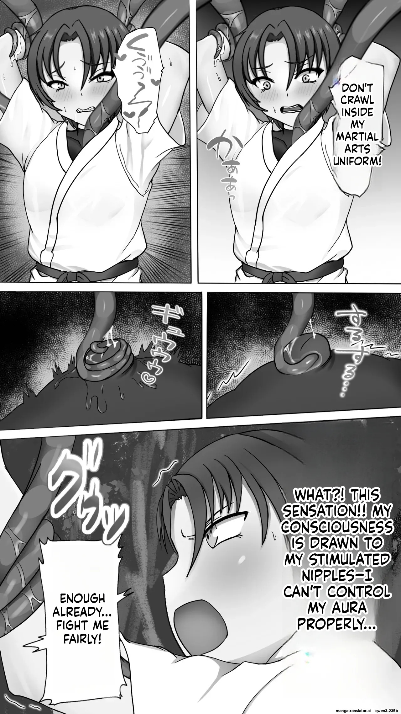 Shokusyu ni haiboku ! Kakutou musume chikubi iki & naedoko ka page 7 full