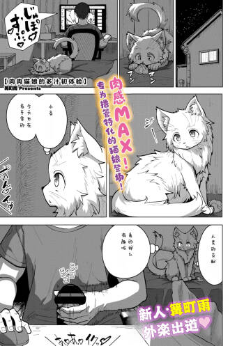 mutimuti nekomusume no tuyudaku hatu taikenn | 肉肉猫娘的多汁初体验 cover