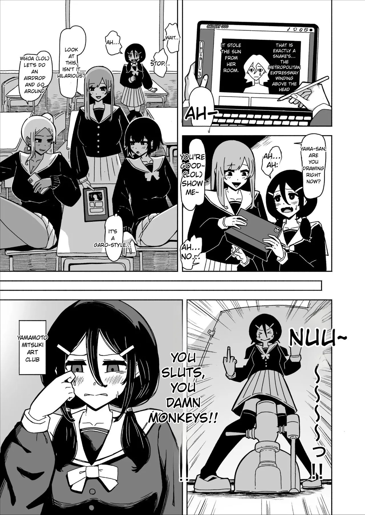 A Futanari Introvert Who Eventually Sets Up a Sex Room and Has Wild Sex with the Class Gals page 1 full