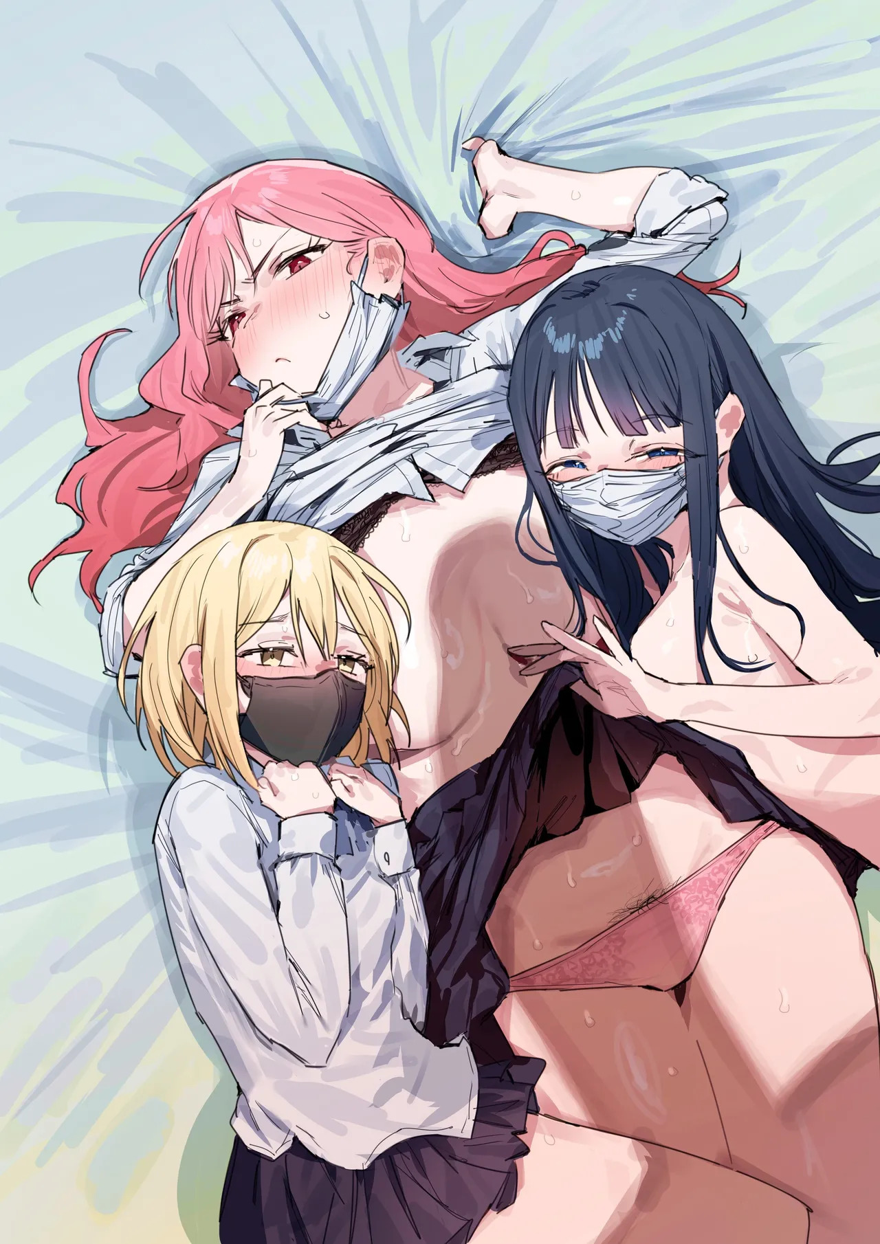 3 Gal ~Choukyokon Otaku-kun no Nakadashi SEX de Meromero ni Sarechau Gal 3-nin-gumi no Hanashi~ | 3辣妹～辣妹3人組被超巨根阿宅的內射SEX迷得神魂顛倒的故事～ page 2 full