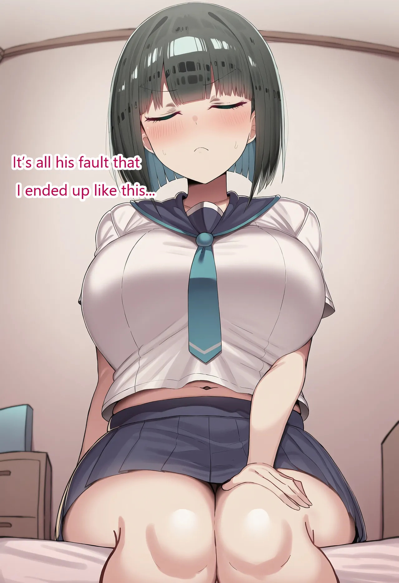 Pervert Brat vs. Black-Haired Bob-cut Girl ⑧ page 2 full