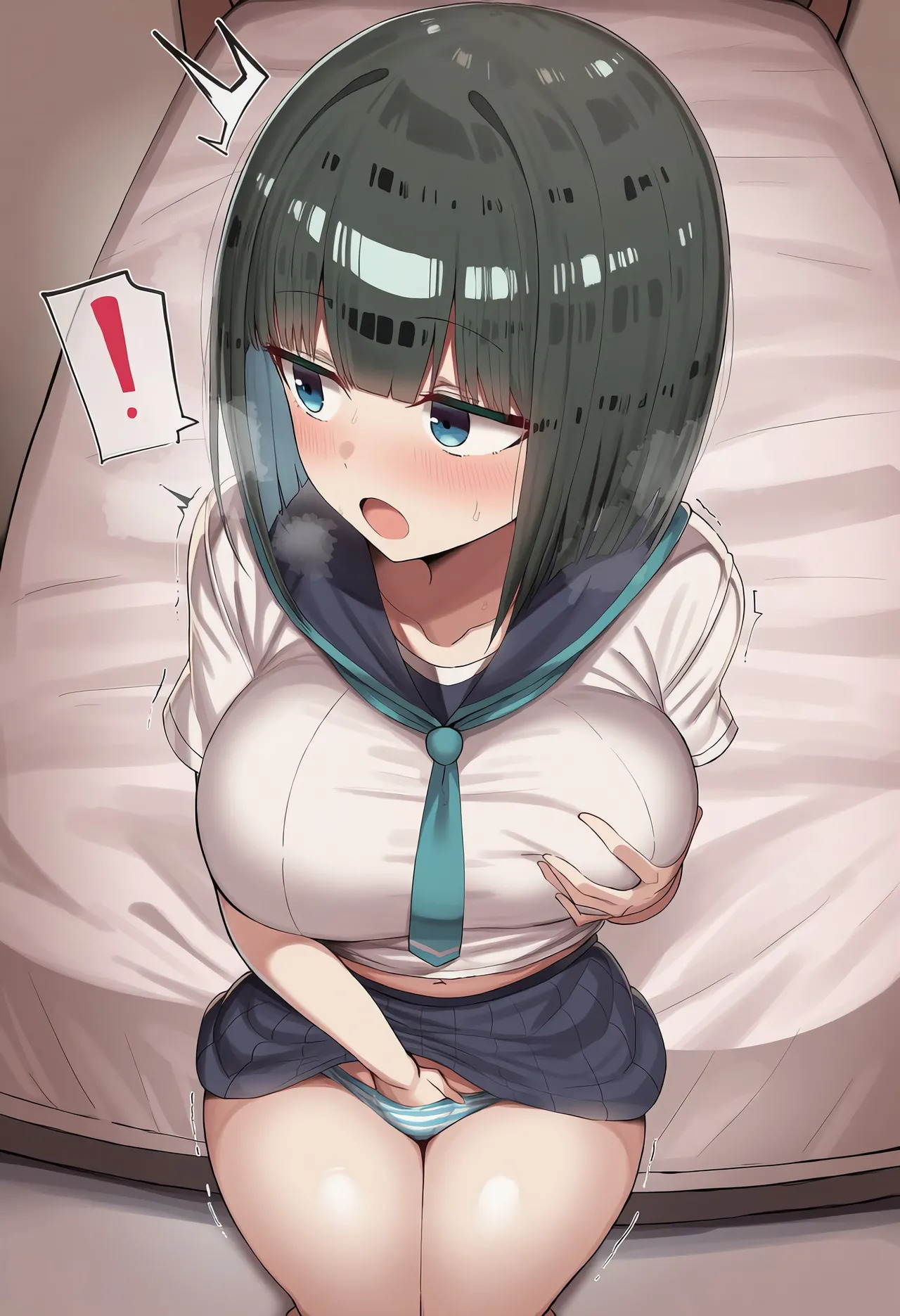 Pervert Brat vs. Black-Haired Bob-cut Girl ⑧ page 8 full