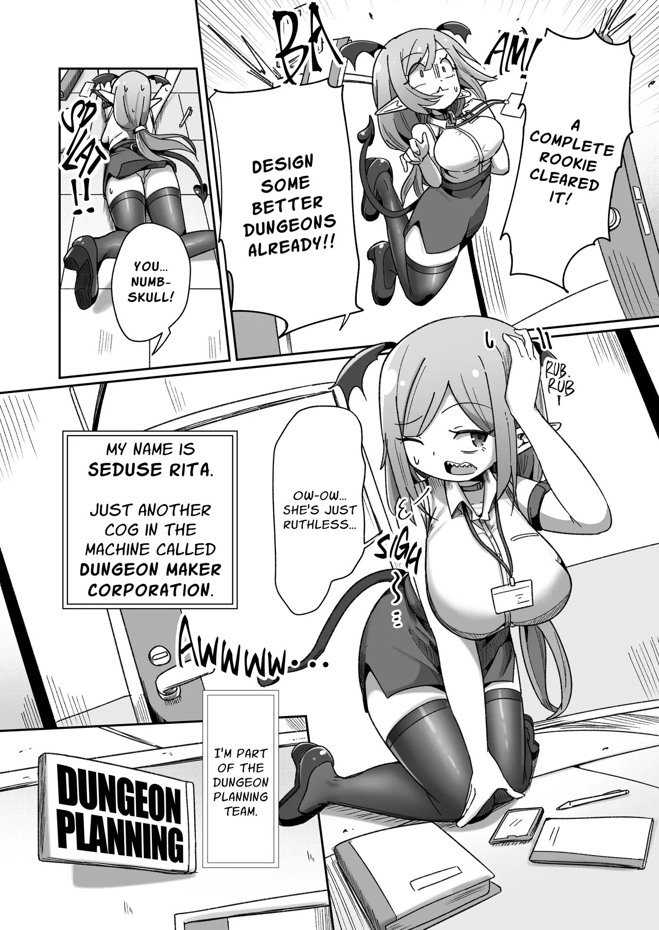 Kaisha no Kane de Tsukutta Ero Dungeon de Soudai na Onani o Suru Monster Shain-chan | Embezzlement, Ho: Wagie Monster-chan Builds Her Very Own Goon Cave Dungeon page 3 full