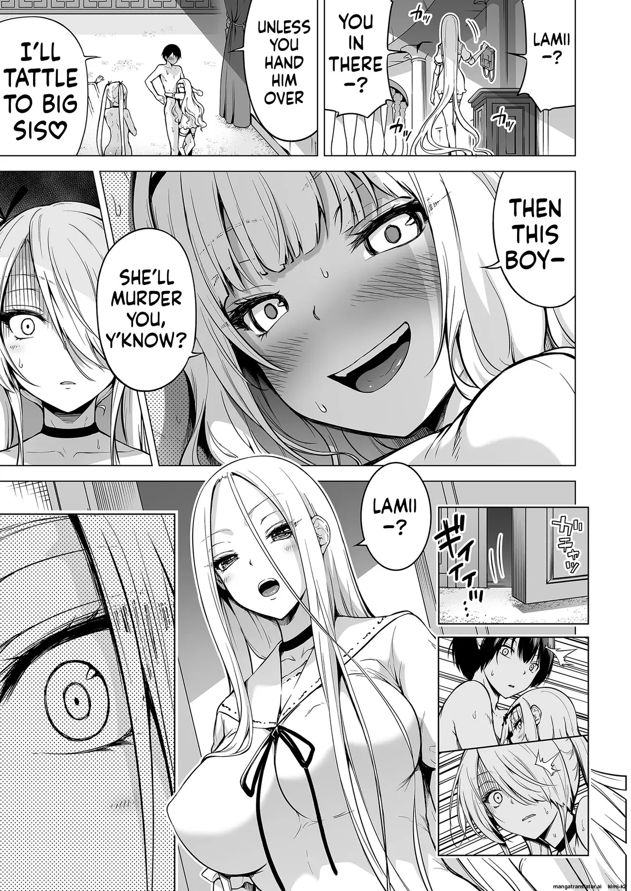 Hands-On Draining with Three Succubus Sisters 2 page 8 full