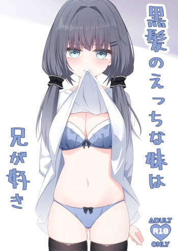 Kurokami no Ecchi na Imouto wa Ani ga Suki cover