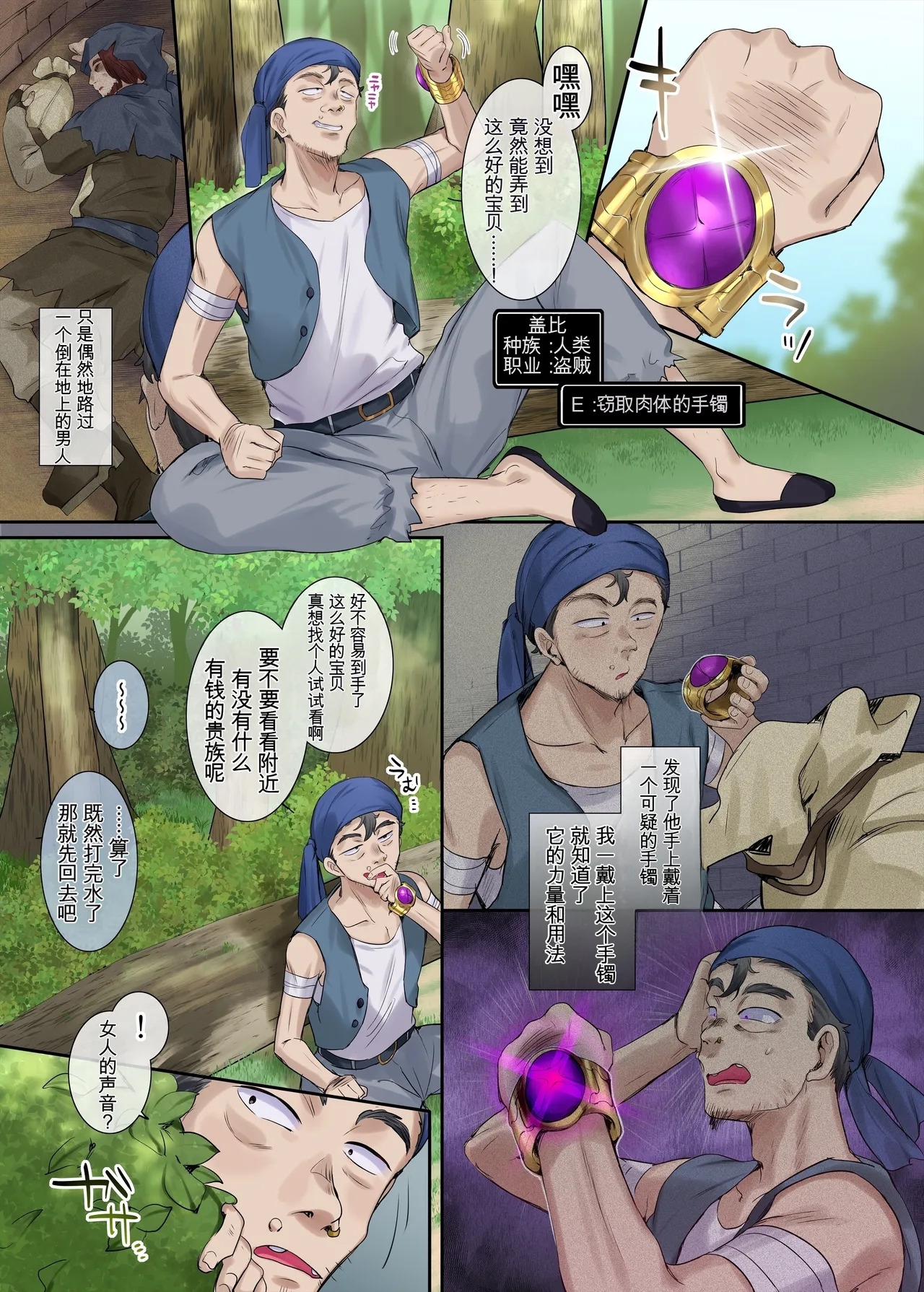 Nikutai Dorobou no Udewa | 窃取肉体的手镯 page 3 full