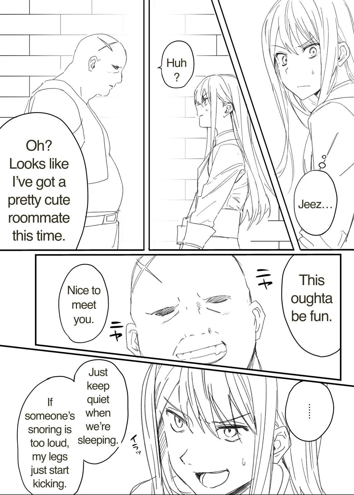 We're cellmates now, so let's get along, okay? page 3 full