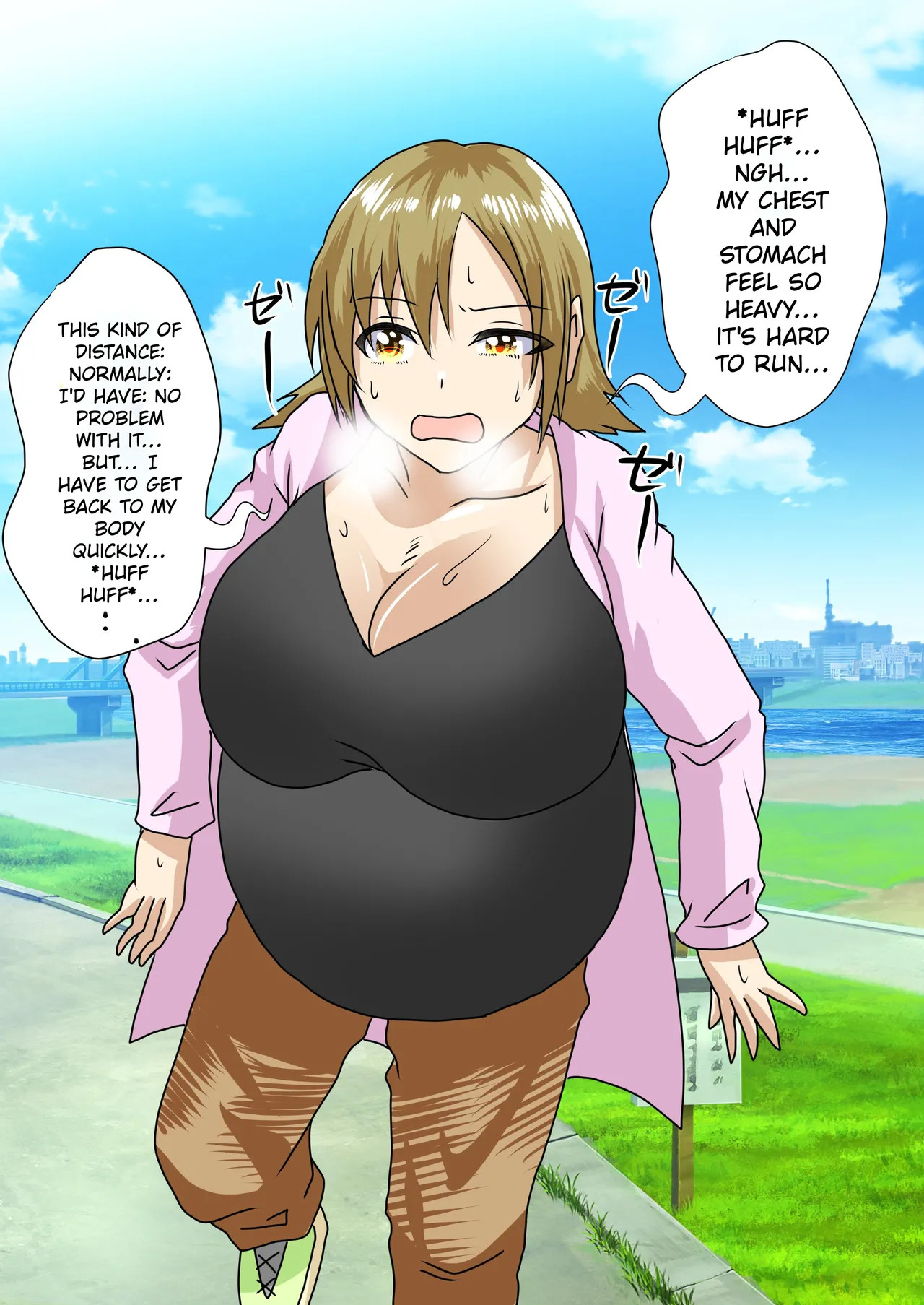 When I woke up this morning, I had turned into a pregnant woman with huge breasts… page 2 full