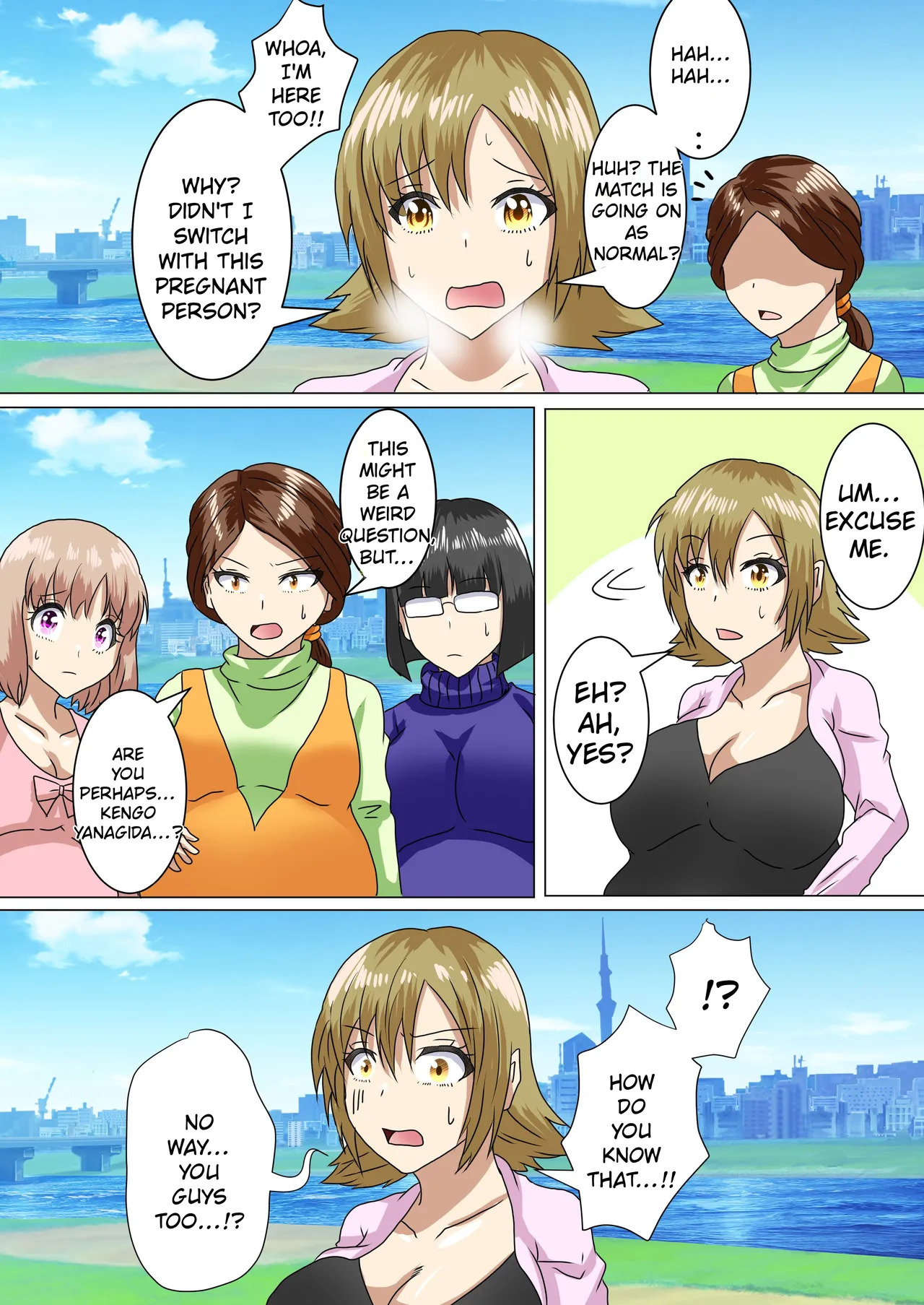 When I woke up this morning, I had turned into a pregnant woman with huge breasts… page 3 full