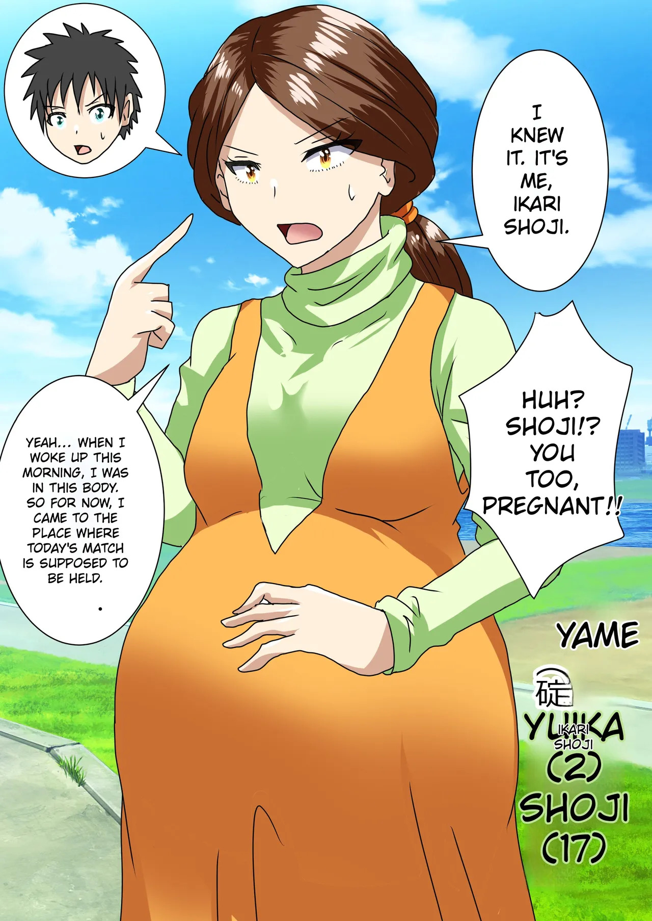 When I woke up this morning, I had turned into a pregnant woman with huge breasts… page 4 full