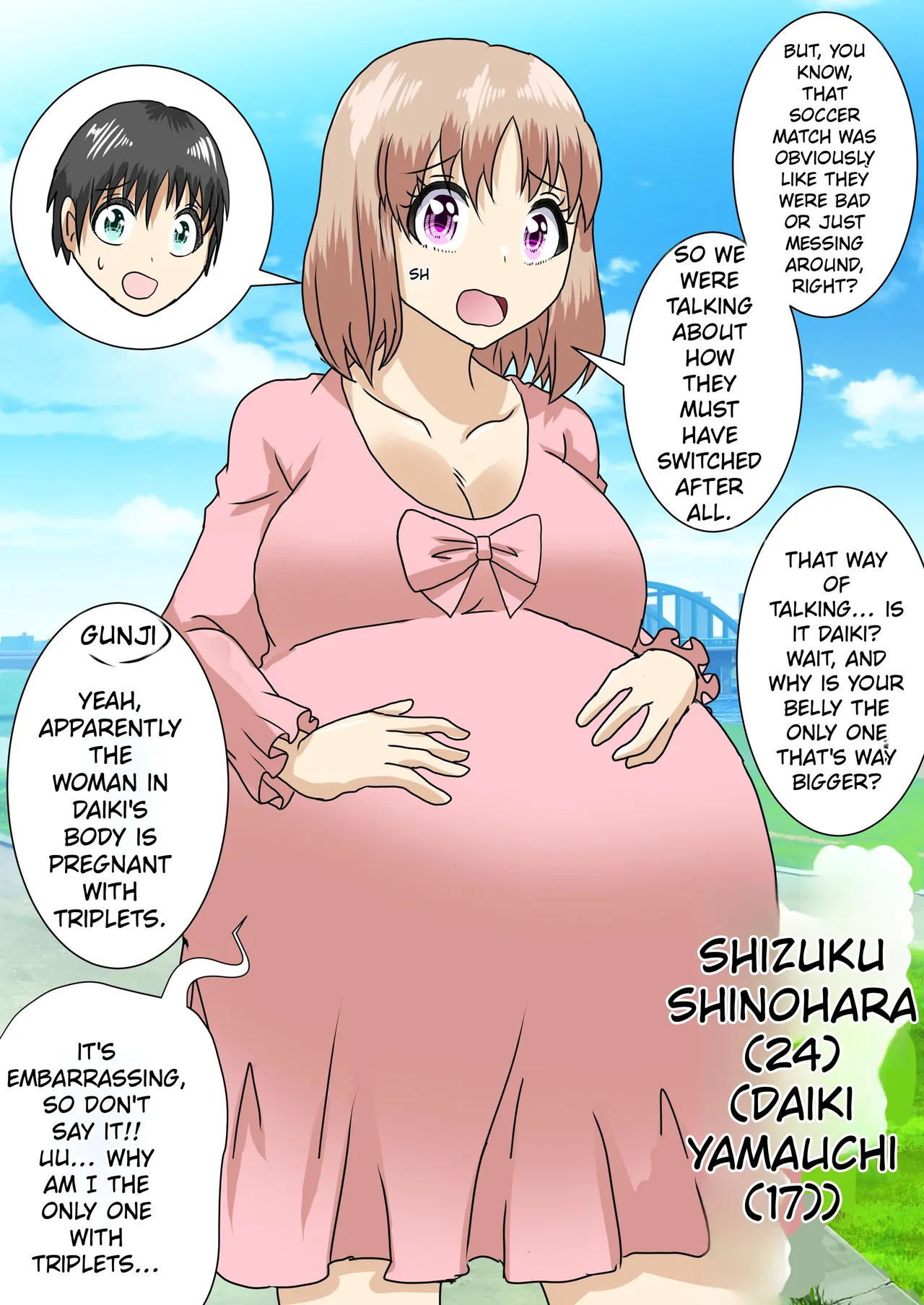 When I woke up this morning, I had turned into a pregnant woman with huge breasts… page 6 full