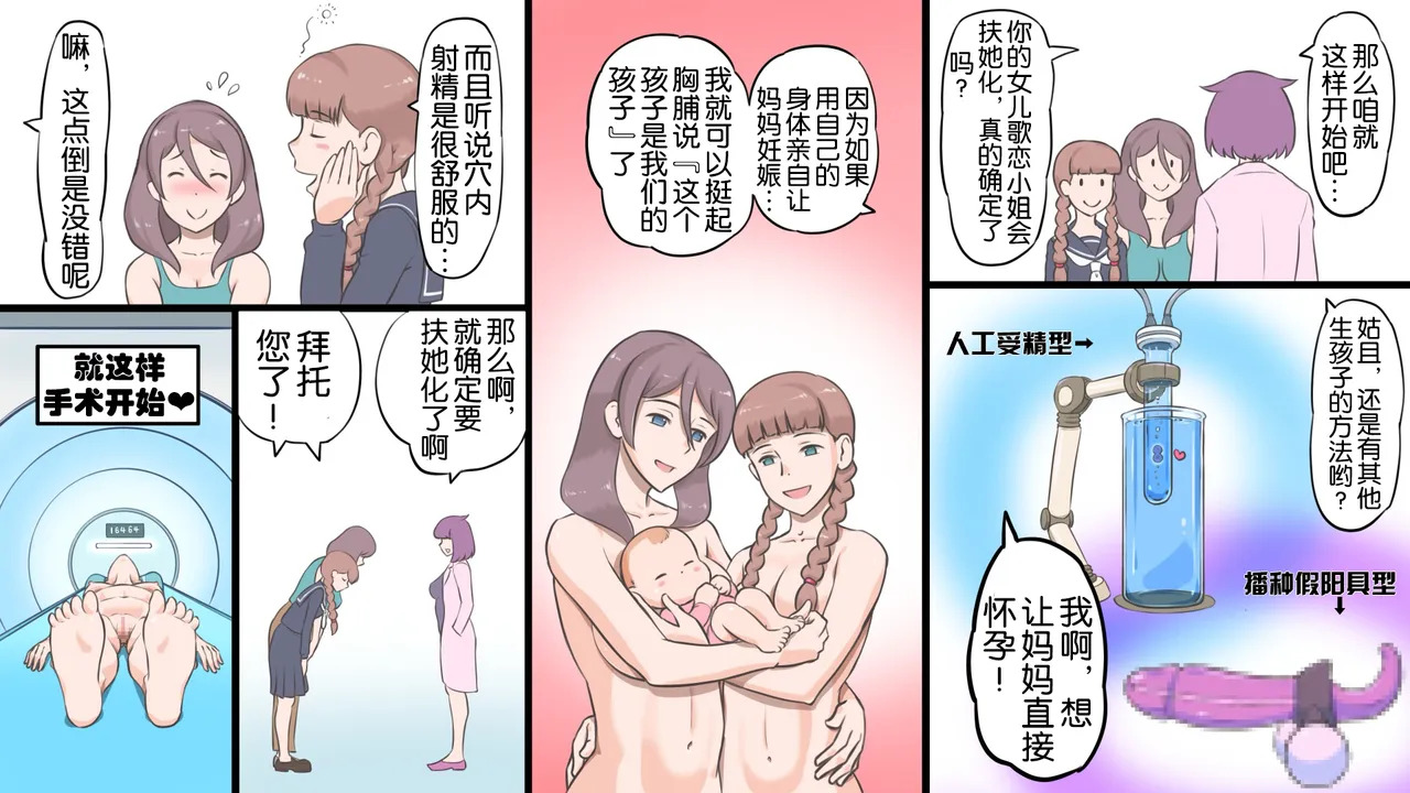 Futanari Syndrome ~Mama to Musume Kozukuri Kyoushitsu page 7 full