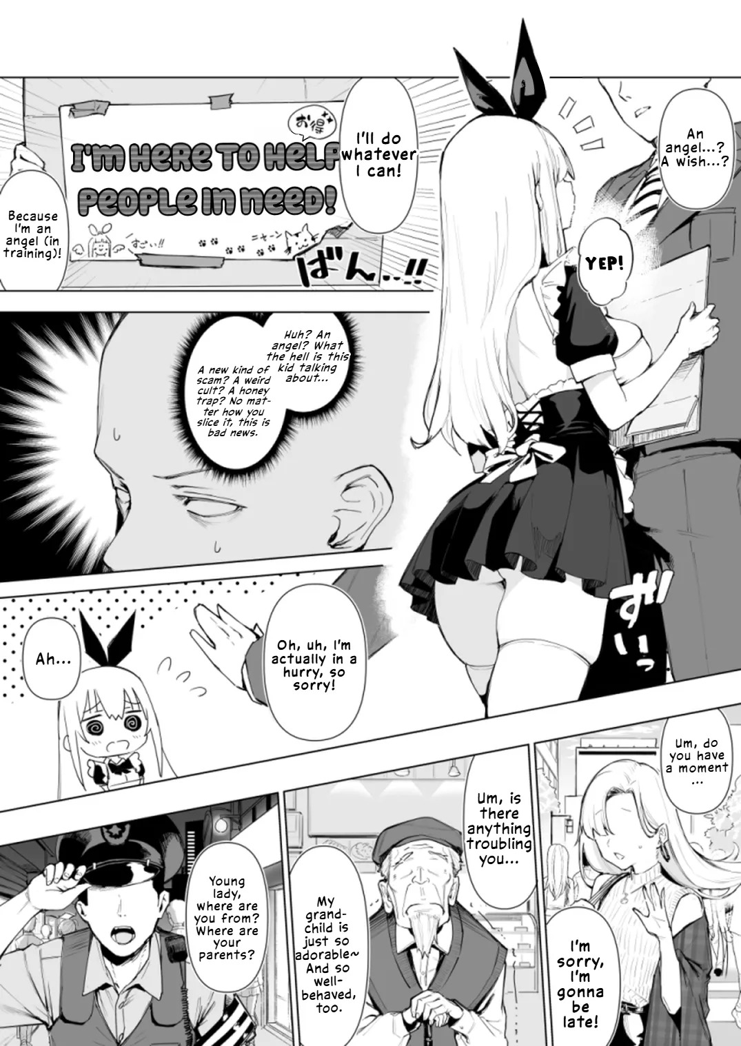 Tenshi Hirotta kara Haramaseru ~Ojii-san Senyou Botebara Onaho ni Naru made no Kiroku~ | I Picked Up an Angel, So I'll Impregnate Her: A Record of Her Becoming a Pregnant-Belly Onahole Exclusively for an Old Man page 4 full