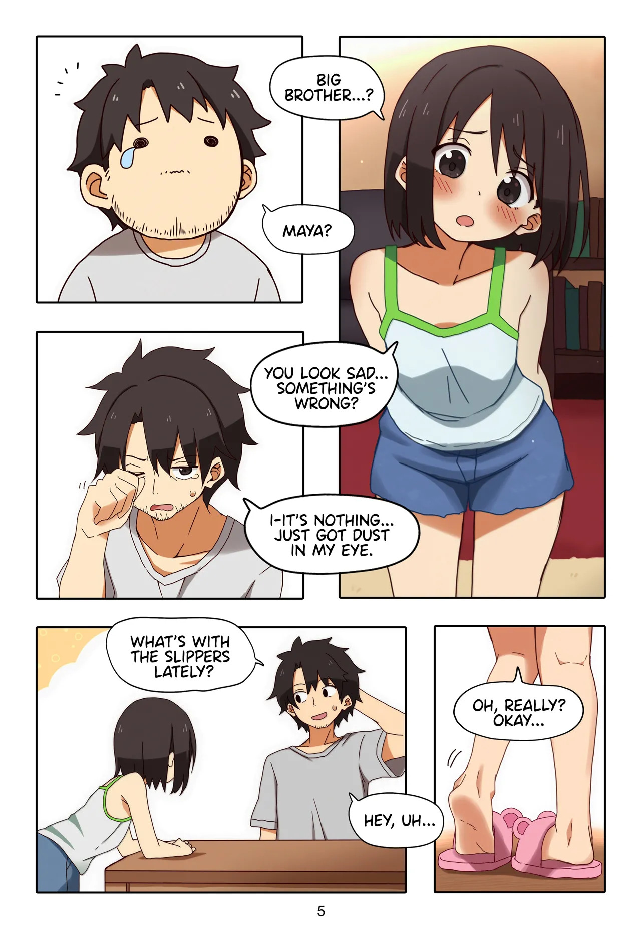 My sister´s perfect feet  Complete page 6 full