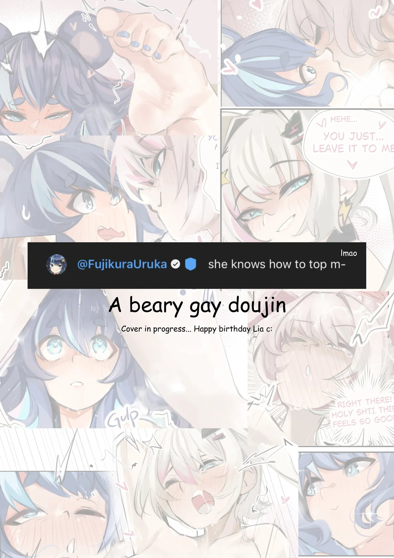 A Beary Gay Doujin - Lia x Uruka page 1 full