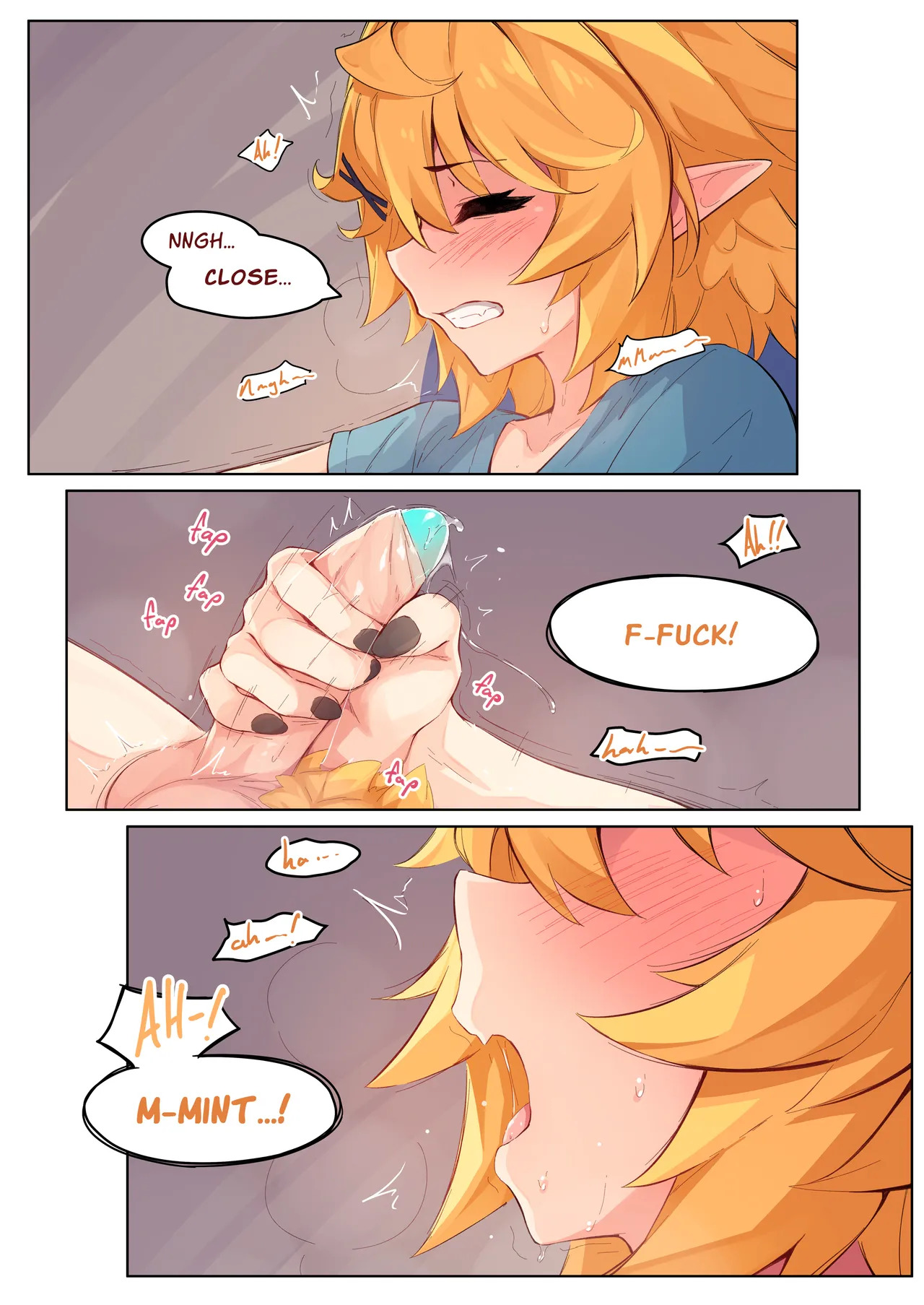My GF  caught me jerking off and now she's bouncing on it CRAZY STYLE page 10 full
