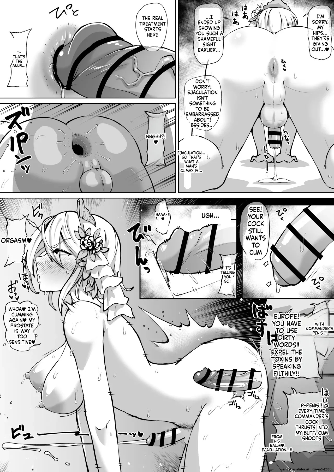 Turn Europa into a dick-girl and have anal sex. page 3 full