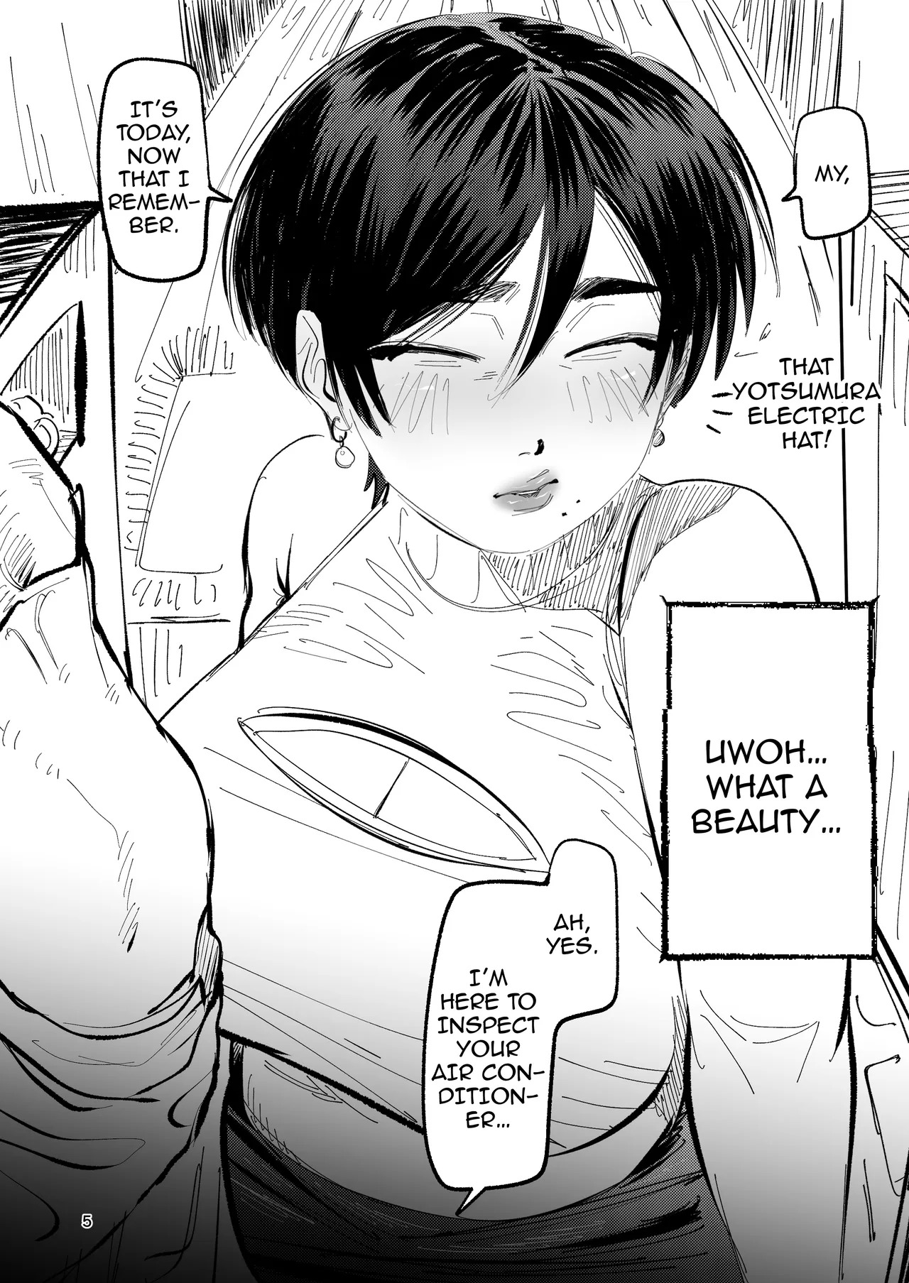 Tenkensaki wa Karada Muchimuchi Mudage Boo Boo / The Home I Was Called To For An Inspection Had A Whole Family Of Plump, Hairy, Pussy-Stinking, Huge-Boobed Women page 5 full