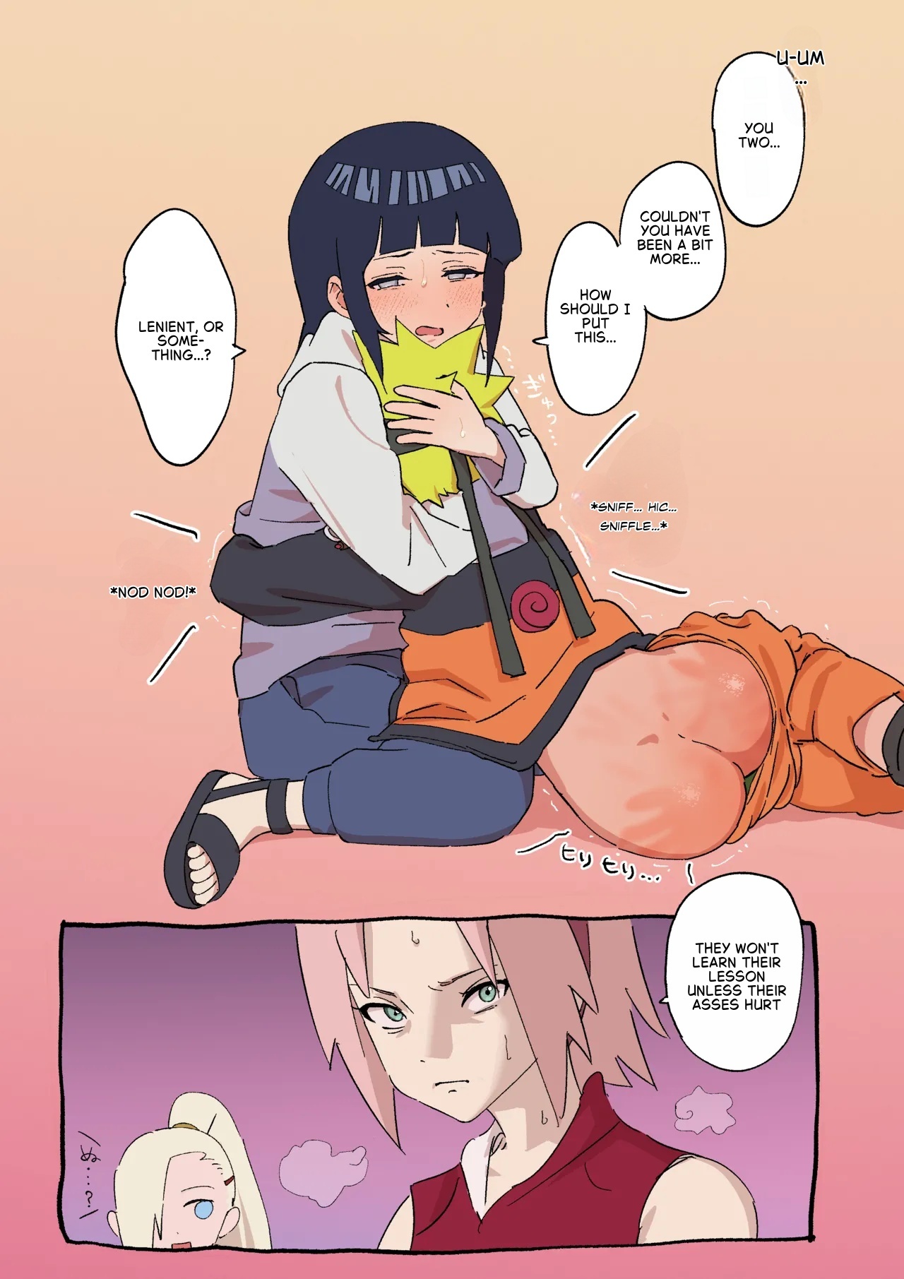 Anko x Naruto & Sasuke Manga page 9 full