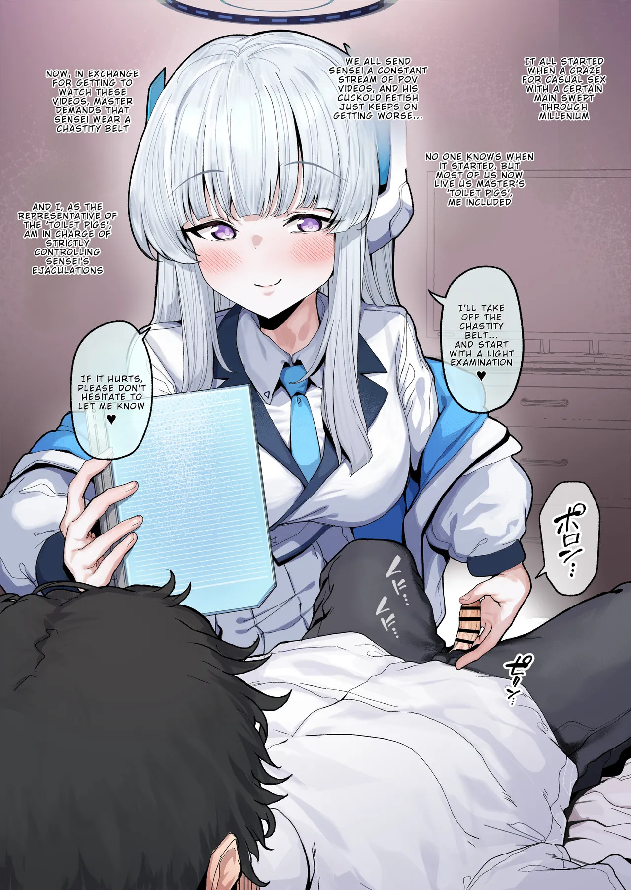 Yuuka Hayase - POV Style Footage While Ushio Controls His Ejaculation With a Handjob page 3 full