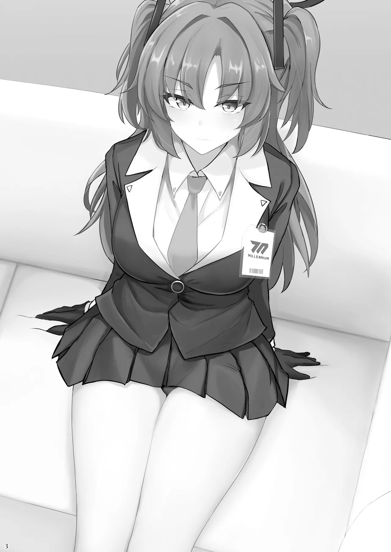 Hayase Yuuka no Futomomo de Nukitai | 想用早濑优香的大腿来尽情发泄 page 3 full