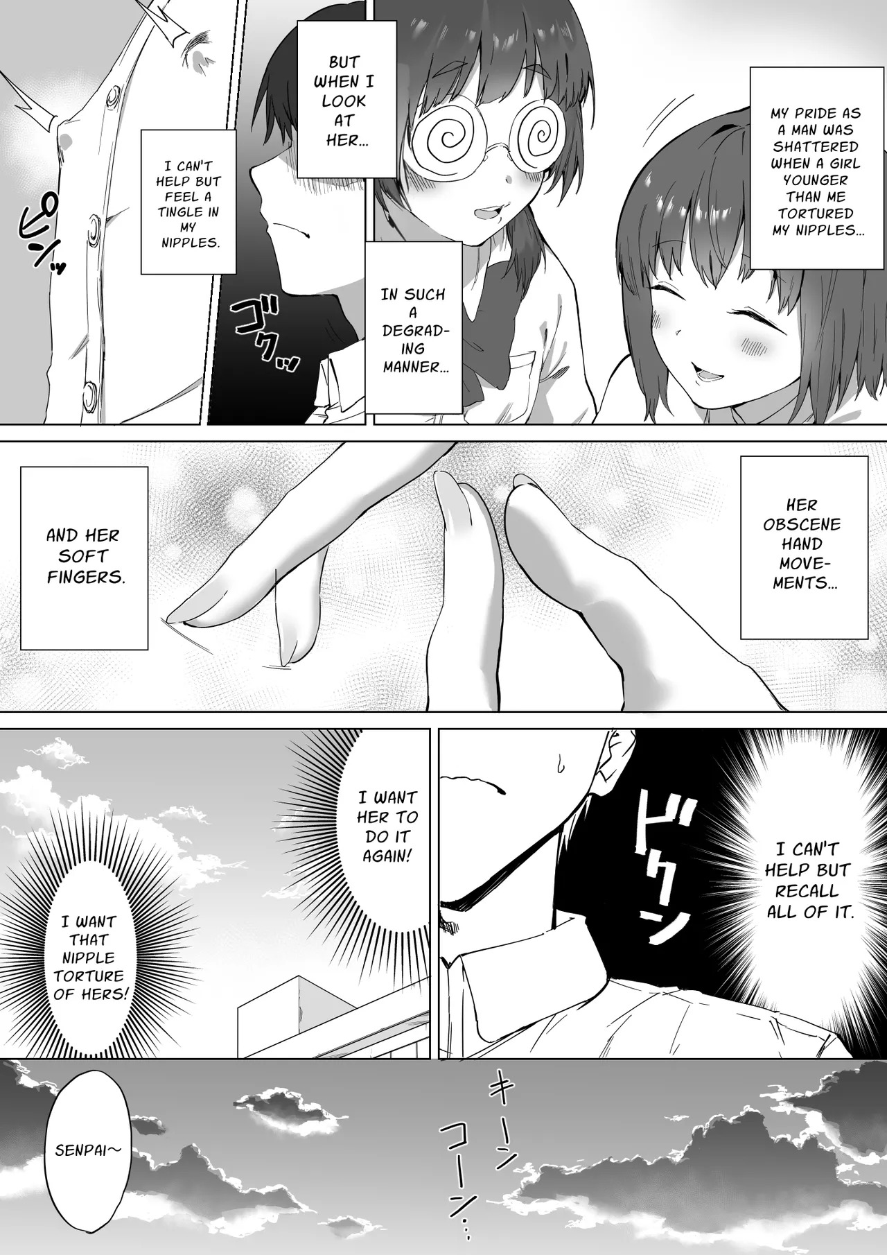 Kouhai-chan no Ijiwaru Chikubi Zeme 2 page 4 full