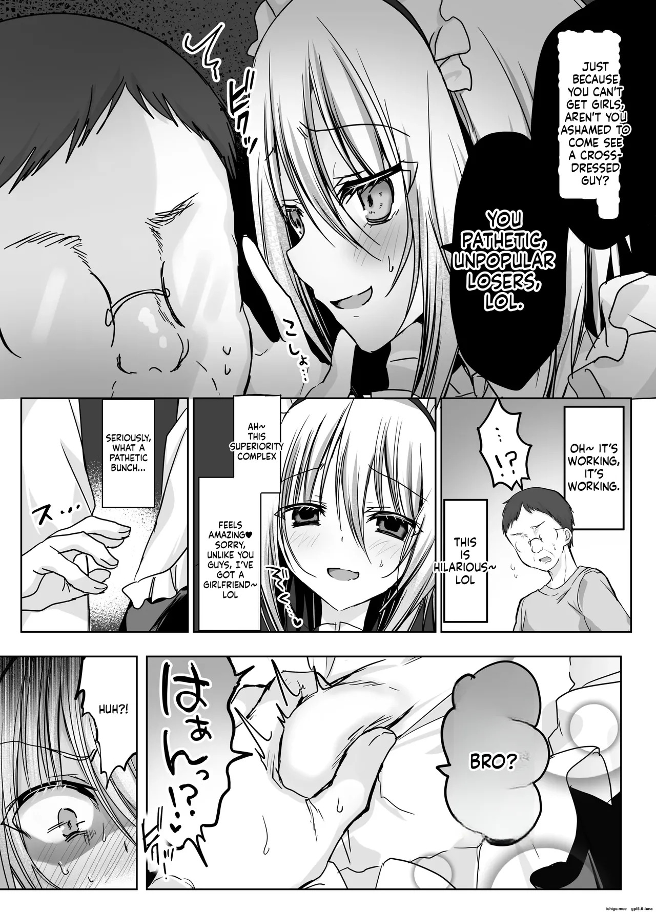 A Humiliating Fall from Grace at the Cross-Dressing Maid Café I Used to Look Down On! page 9 full