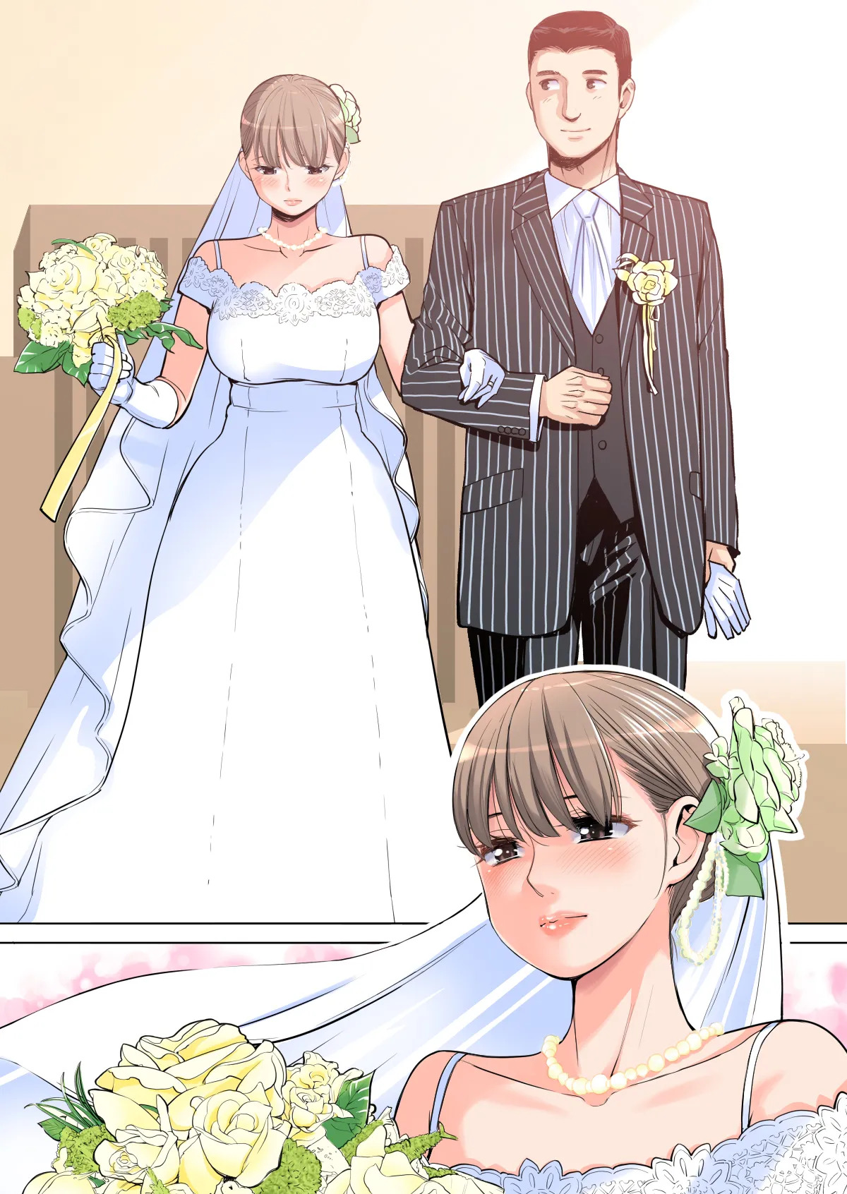 Akaneiro ni Somaru Wakazuma ~Byoushitsu de Boku no Tsuma ga Netorareta~  Full Colour page 5 full