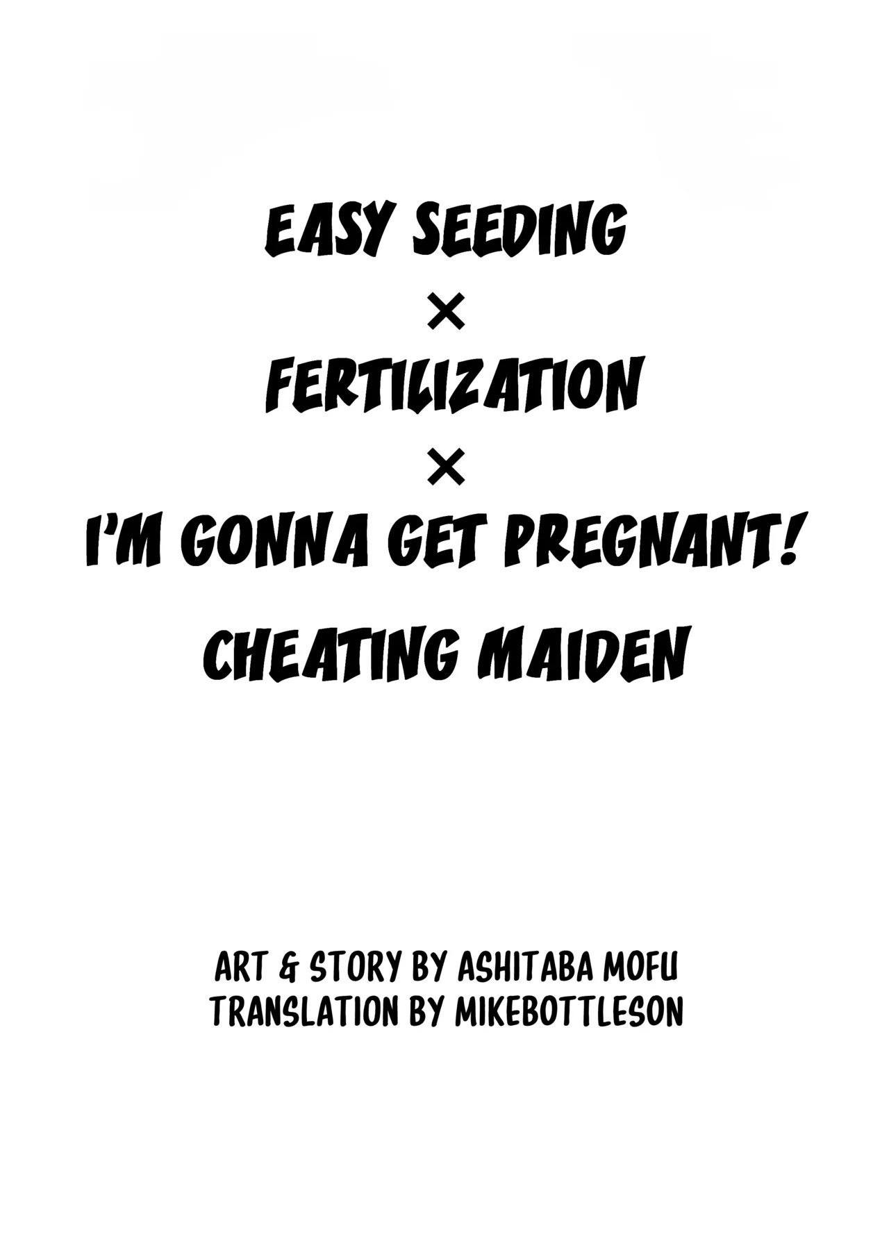 Easy Seeding × Fertilization × I'm Gonna Get Pregnant! - Cheating Maiden | Otegaru ni Tanetsuke x Jusei x Chakushou Sarechau 