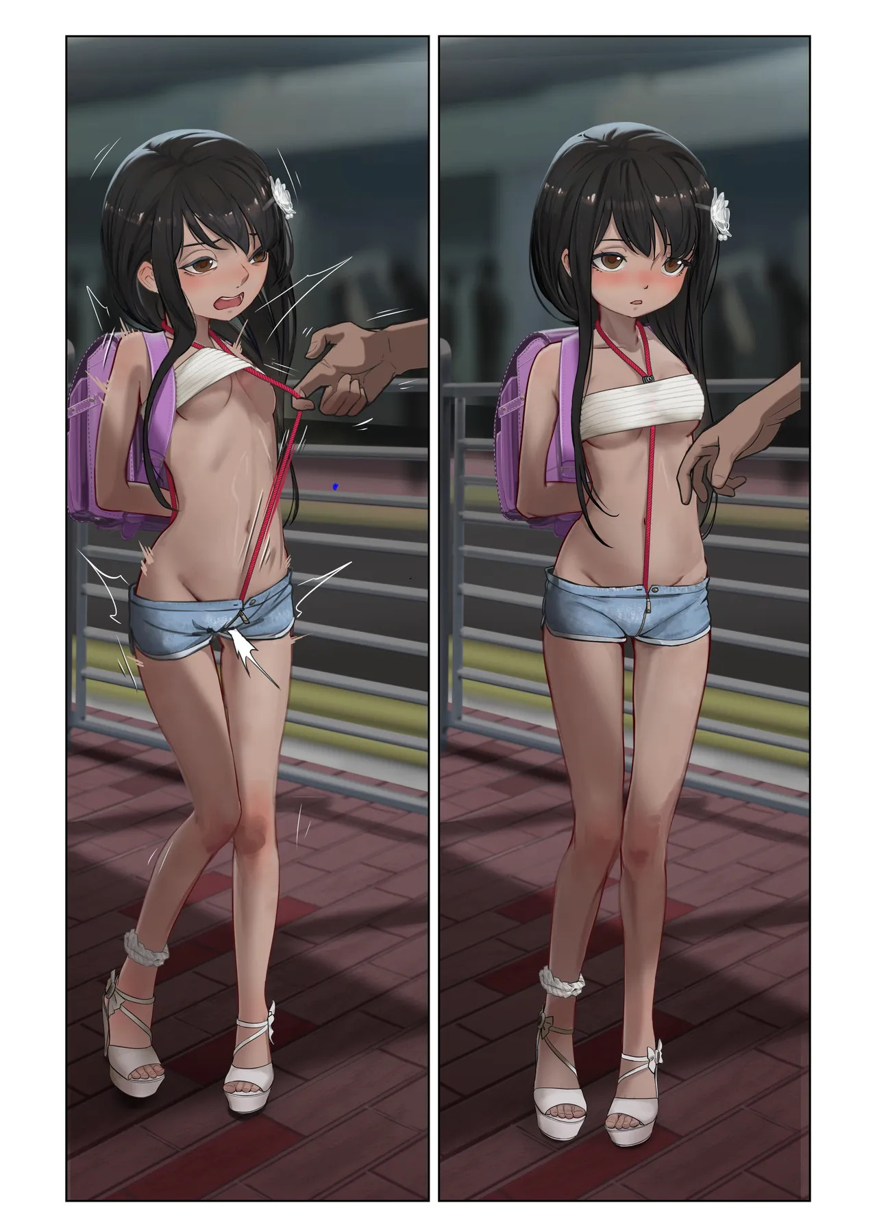 梨奈-酷熱的街道罰站 page 10 full