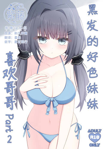 Kurokami no Ecchi na Imouto wa Ani ga Suki Part2 | 黑发的好色妹妹喜欢哥哥 2 cover