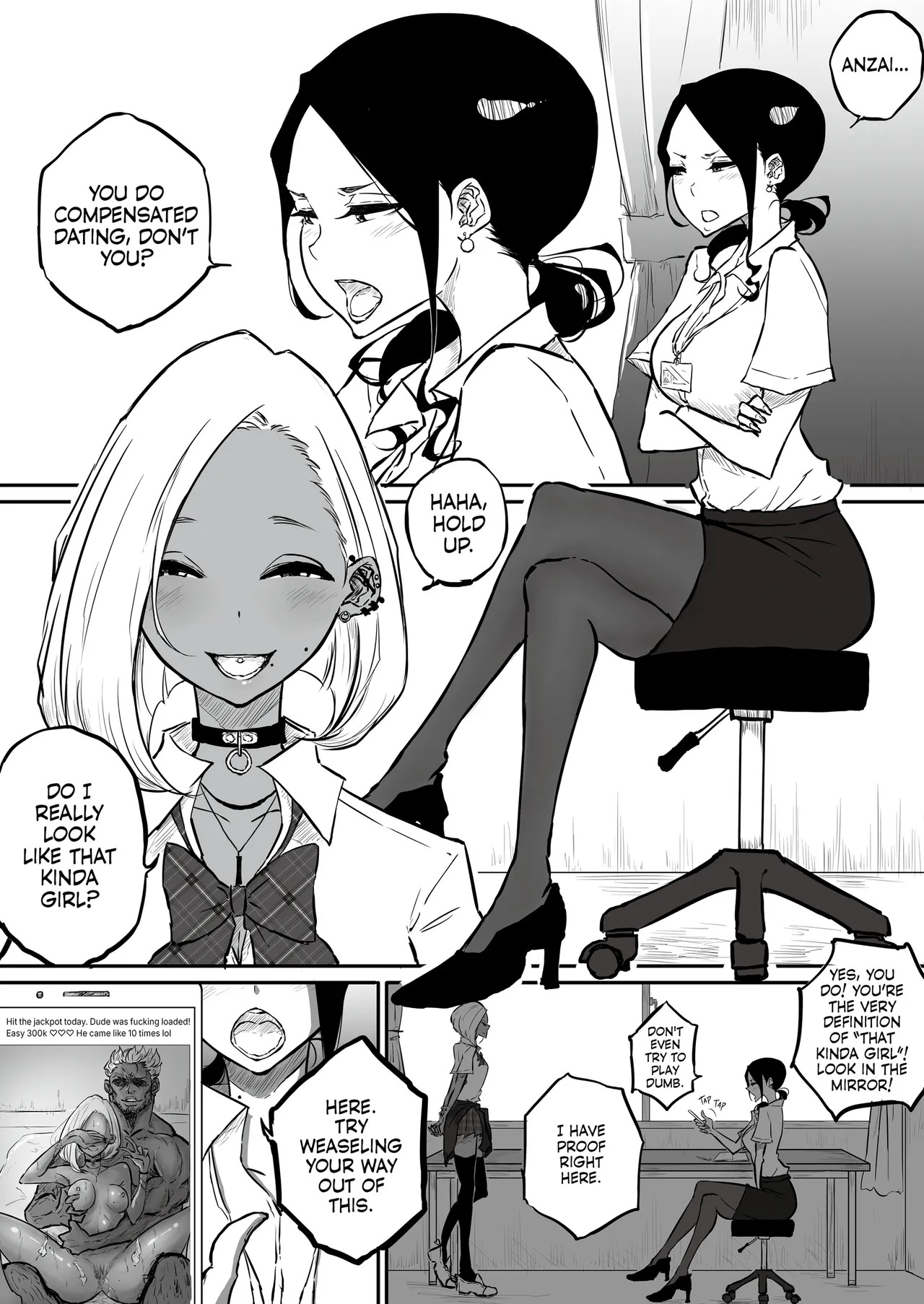 Uptight Teacher Meets Gyaru Slut page 3 full