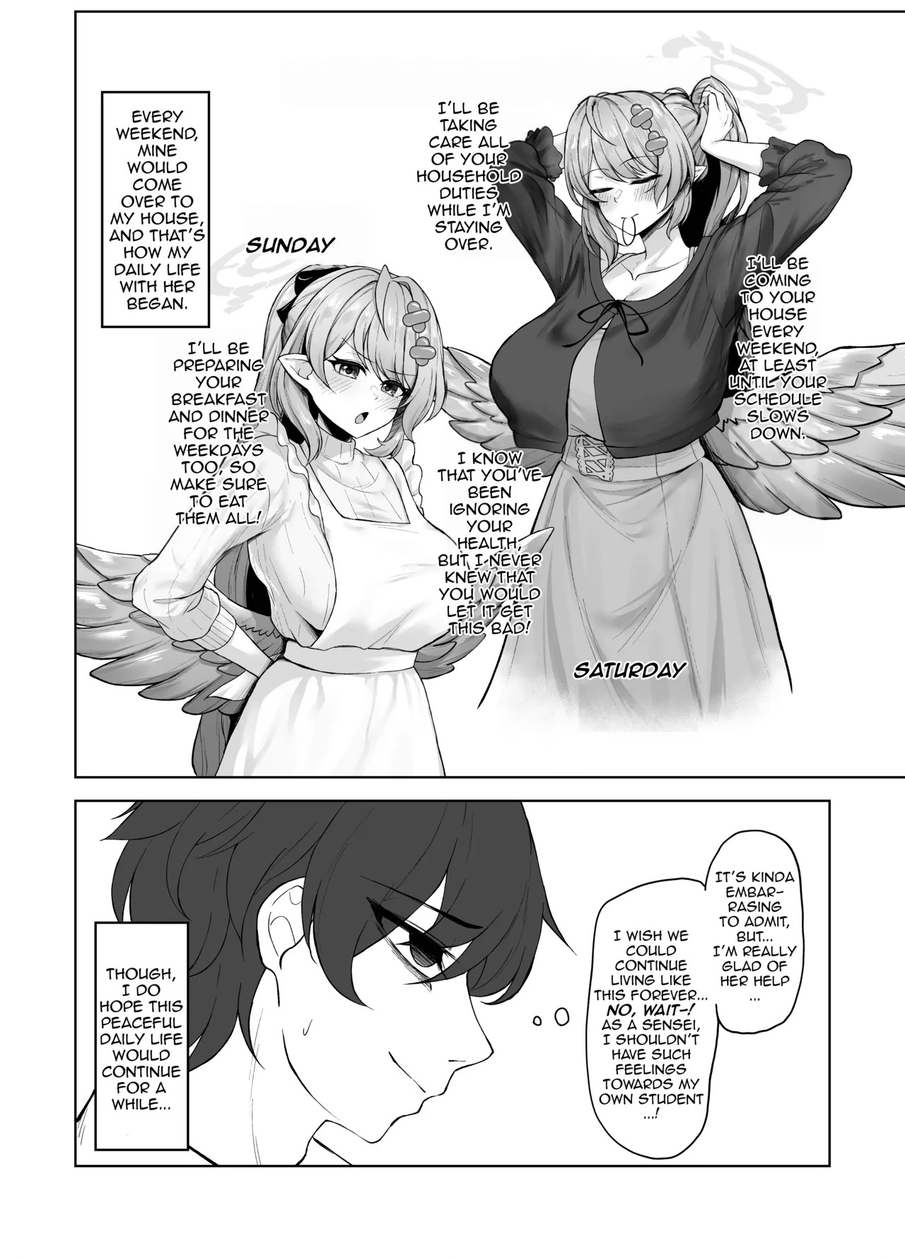 Mine Aomori, Sensei no Oyome-san  ni Eikyuu Shuushoku Daisekou!? | Mine Aomori has Successfully Secured the Position as Sensei’s Wife?! page 7 full