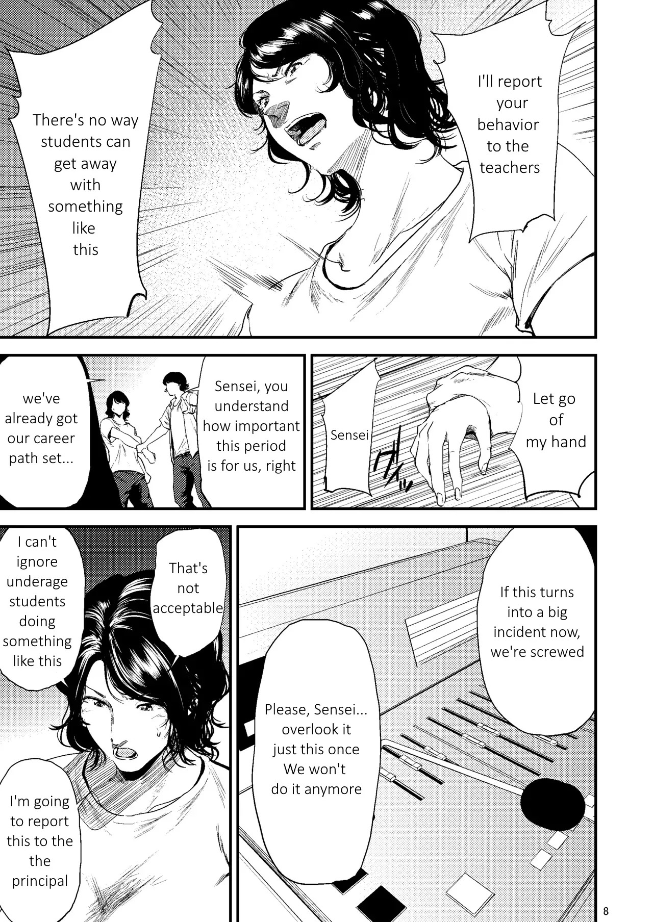 Sukoshi Ki no Tsuyoi Rika no Sensei ga Seito ni Moteasobareru H na Hon page 8 full
