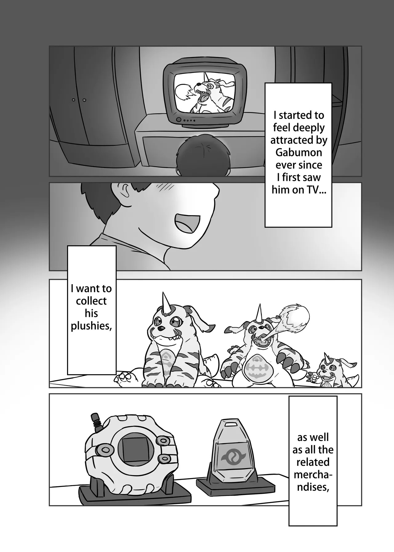 Reincarnated in the Digiworld as Gabumon! 1 page 3 full