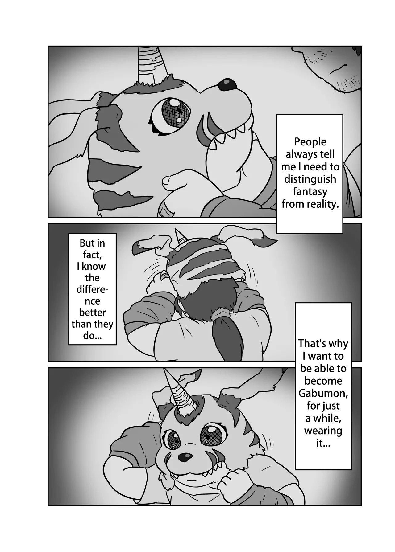 Reincarnated in the Digiworld as Gabumon! 1 page 5 full