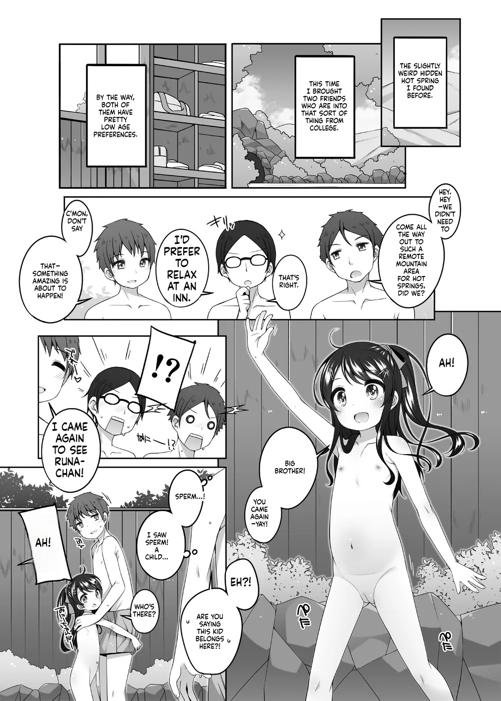 Kodomo Onsen - Yuna & Koharu & Eriko-chan-tachi no Baai - page 3 full