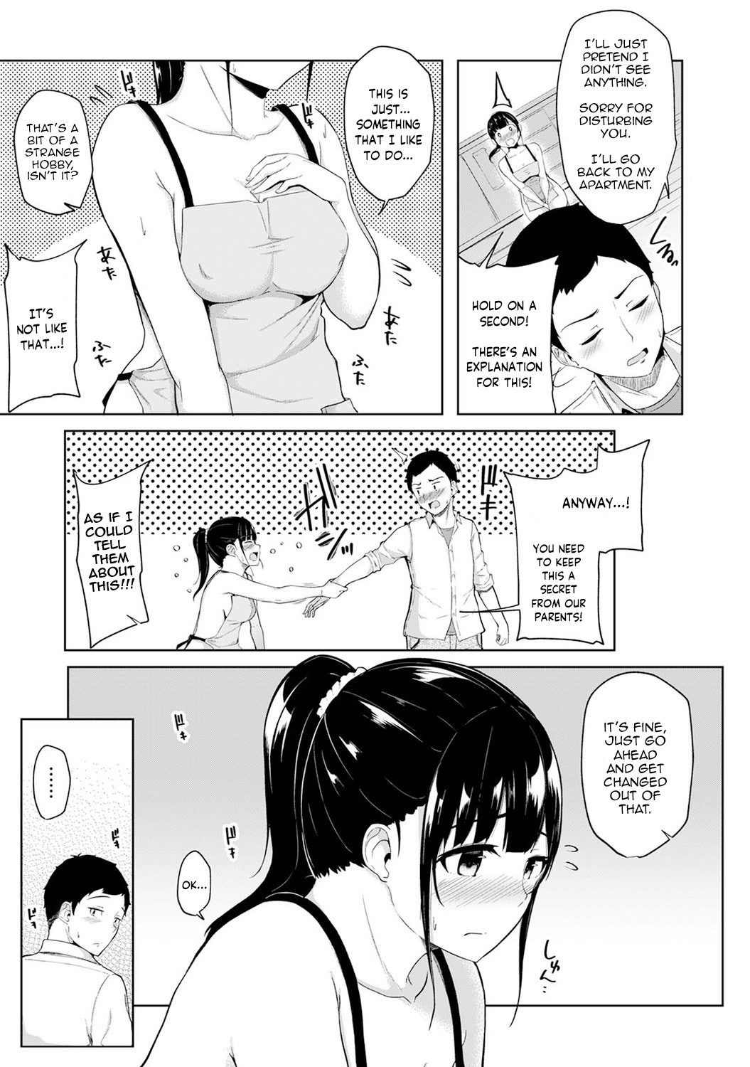 Asa Okitara Imouto ga Hadaka Apron Sugata datta node Hamete Mita | I Woke Up to my Naked Apron Sister and Tried Fucking Her Ch. 1-19 page 4 full