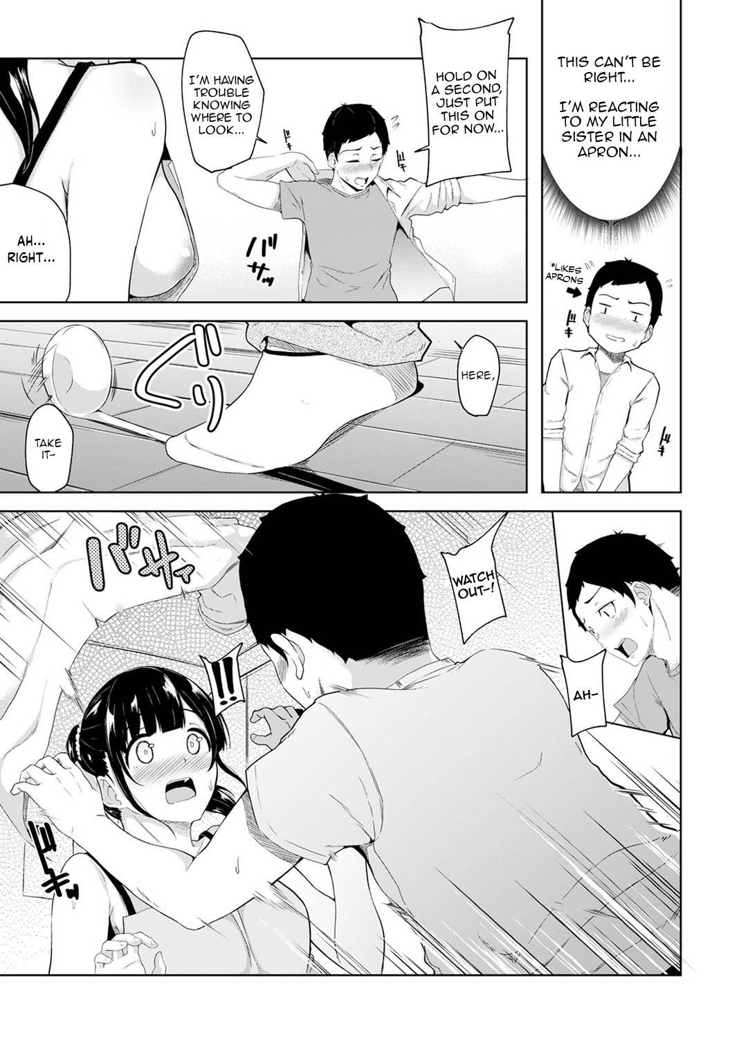 Asa Okitara Imouto ga Hadaka Apron Sugata datta node Hamete Mita | I Woke Up to my Naked Apron Sister and Tried Fucking Her Ch. 1-19 page 6 full