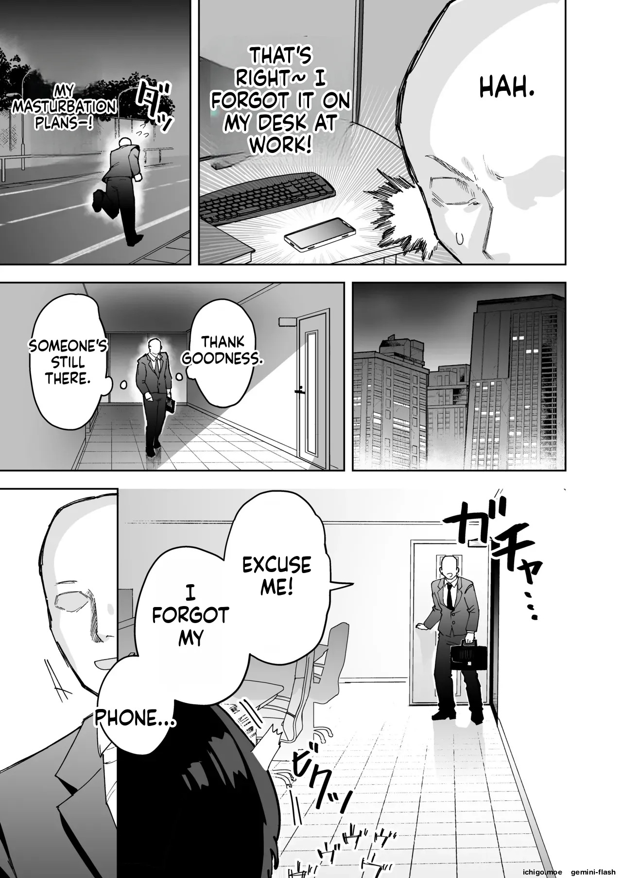 My beautiful boss  was masturbating anally at my desk, so I took advantage of his weakness to do all sorts of lewd things to him! page 5 full
