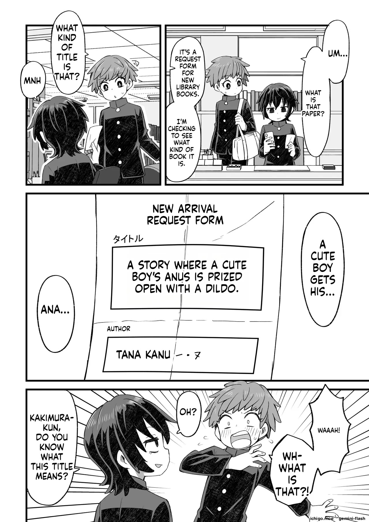 A Story About a Librarian Attacking a Junior Student, and a Story About a Boy Who Crossdresses to Get Help page 3 full