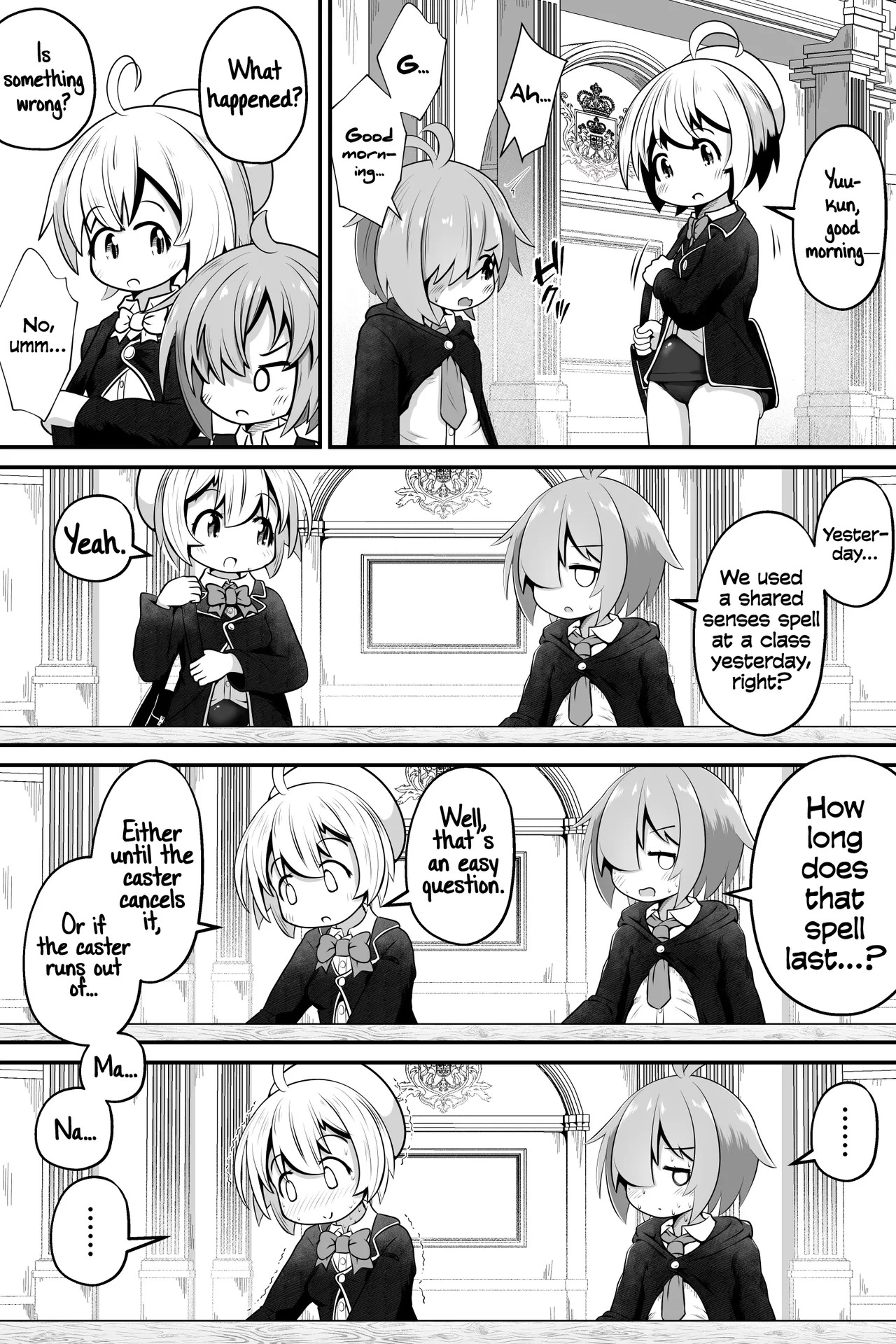 Mahoutsukai no Shounen Shoujo ga Kankaku Kyouyuu Mahou tsukatte Ecchi suru Ohanashi | A Story About a Mage-Student Girl and Boy Using a Shared Senses Spell and Lewding Together page 7 full