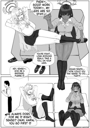 Karin & Asuna: Disposing of Masochistic Trash-Sperm with Super-Stinky Foot Masturbation cover