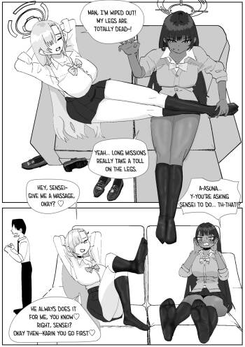 Karin & Asuna Masochist’s Cum Squeezed by Stinky Feet cover
