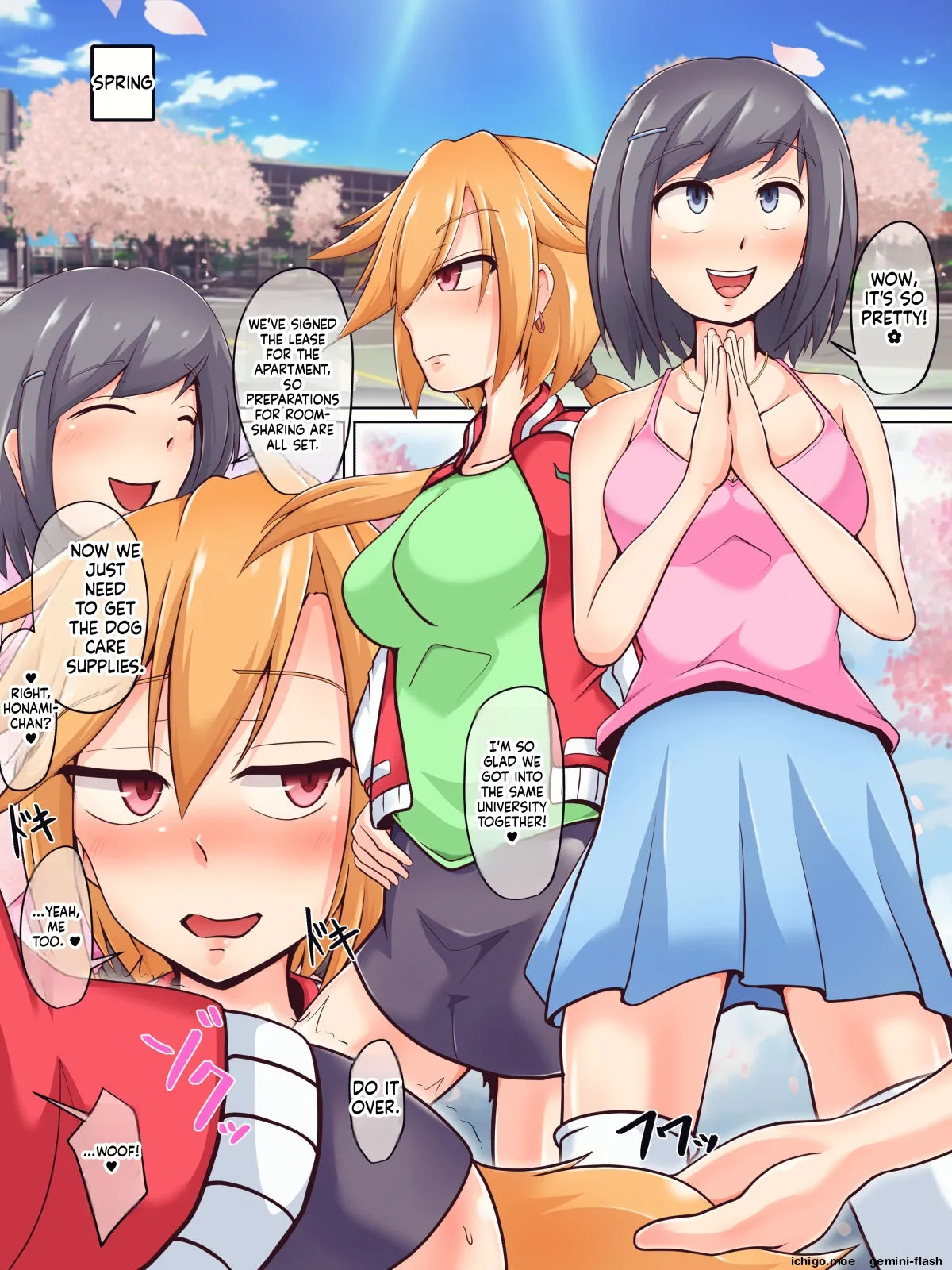 JD Couple to Inu no Seikatsu - Doggy life of the university women couple. page 4 full