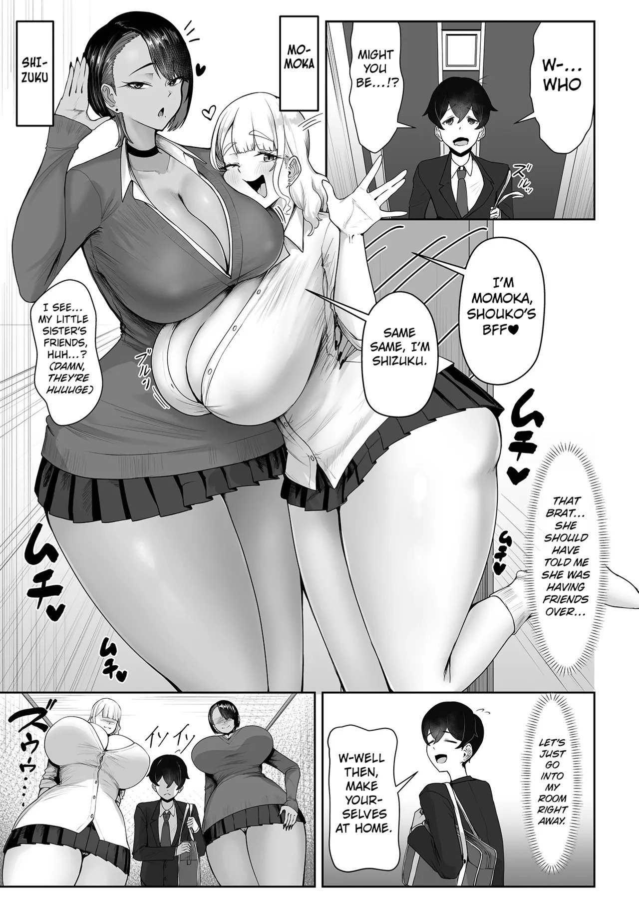 Raped By a Couple of Tall Gyaru Juniors 1  Dekajo! Vol. 10 page 3 full