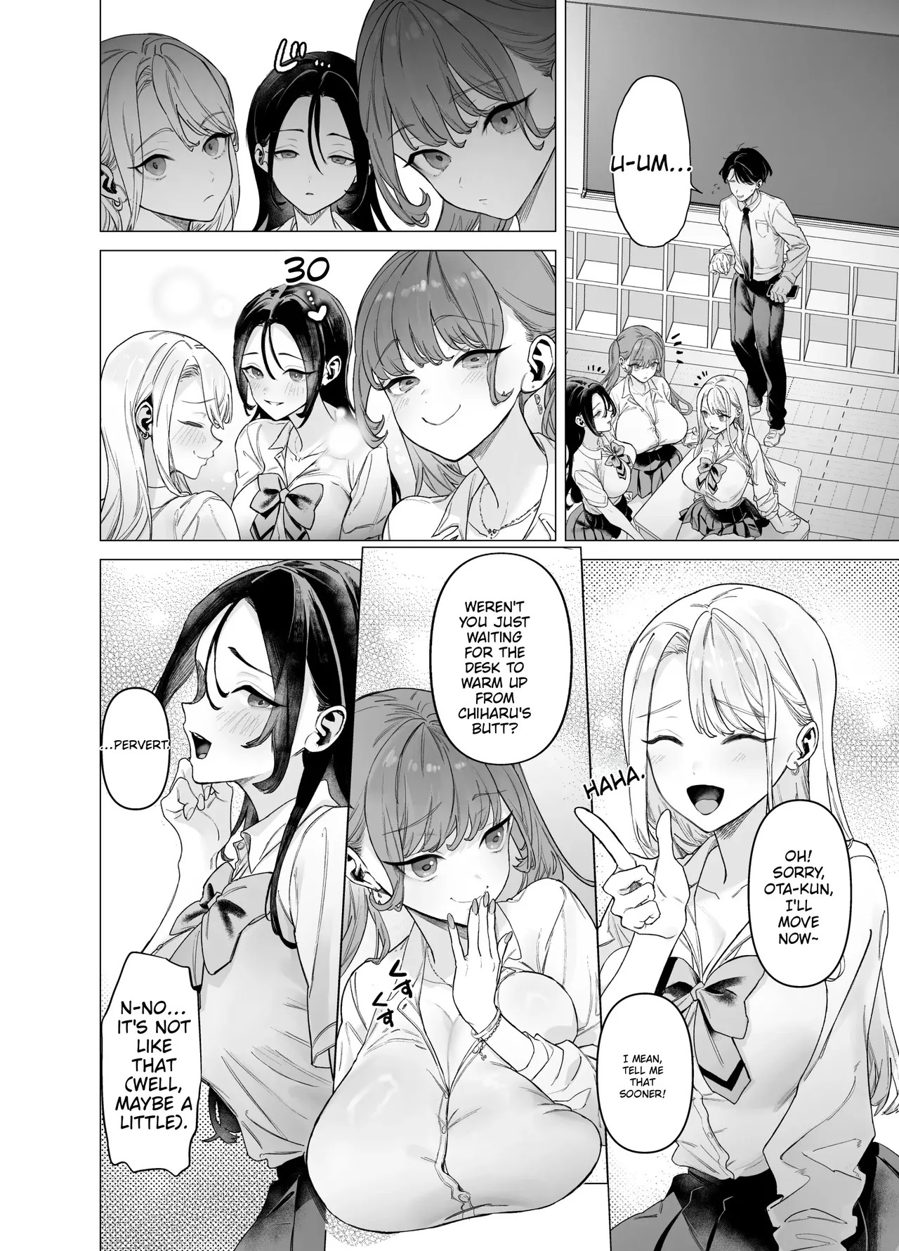 A gal who doesn't act submissive but is weak for a big cock, and a huge-dicked otaku. page 4 full