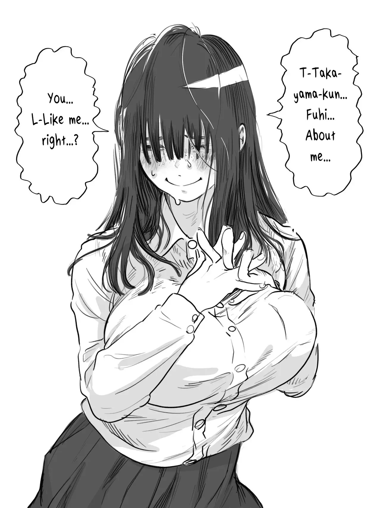 The Clumsy Nemophila: A Story of a Shy, Busty Girl from Class Begging Me to Date Her page 5 full