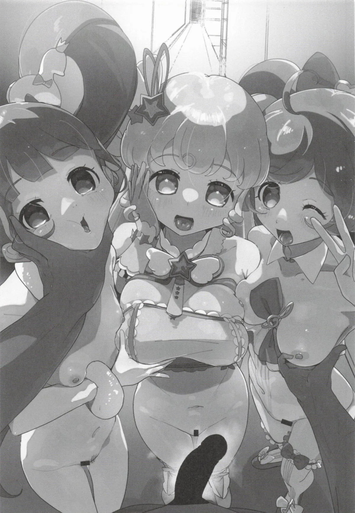 プリズム☆ジャンプ53_何かの巣_剥皮_女の子だけのライブ会場丸ごと洗脳_アイドル膣穴とモブ膣穴に精液コキ捨て放題_プリパラ page 2 full